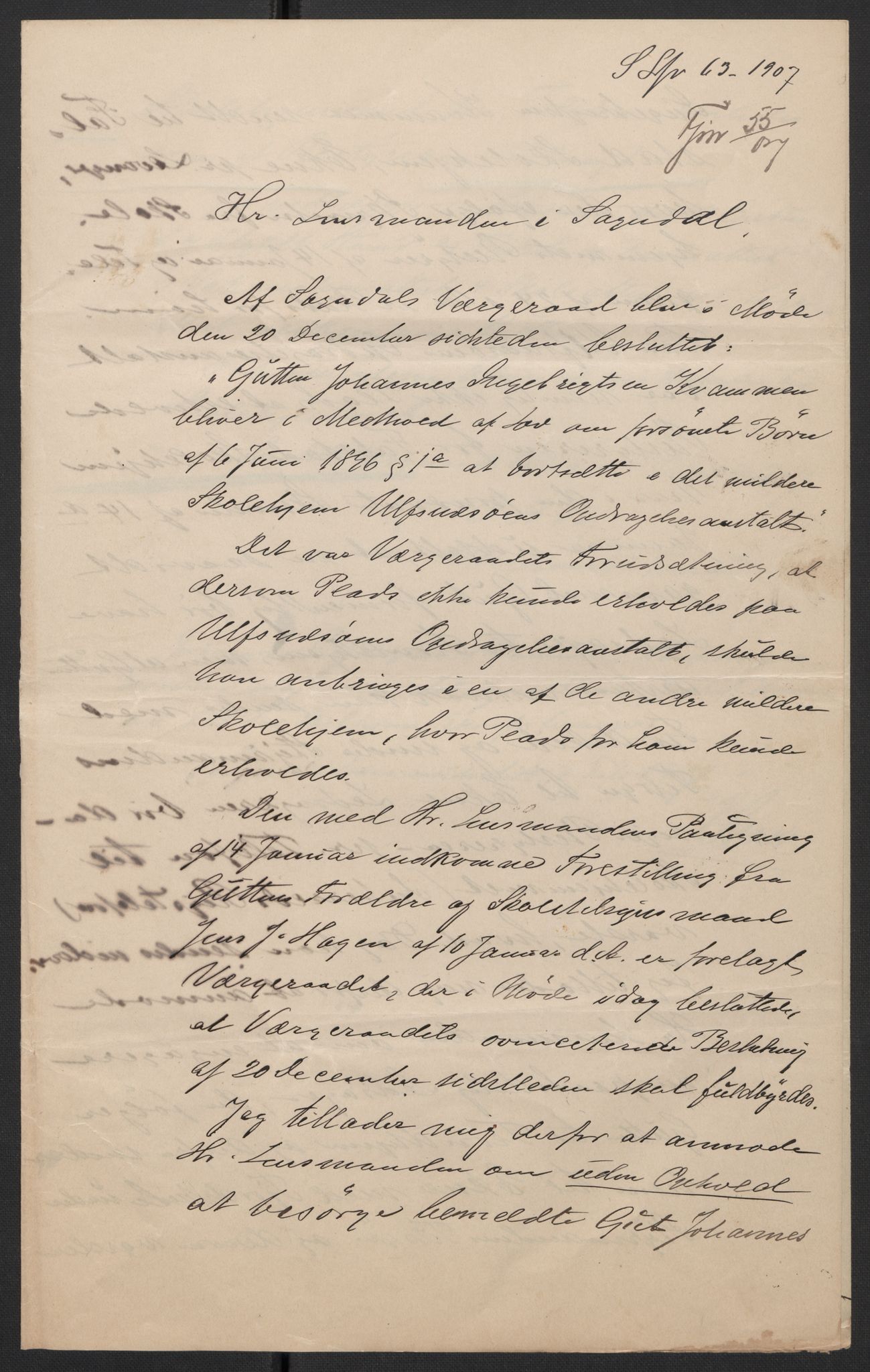 Falstad skolehjem, AV/RA-S-1676/E/Eb/L0007: Elevmapper løpenr. 146-168, 1905-1911, p. 254