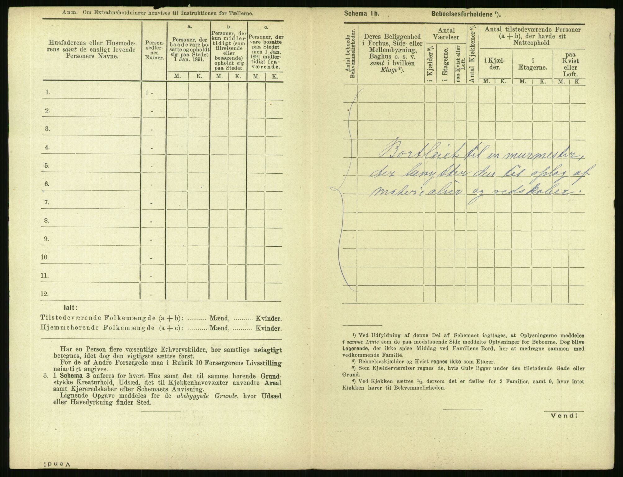 RA, 1891 census for 0301 Kristiania, 1891, p. 38910