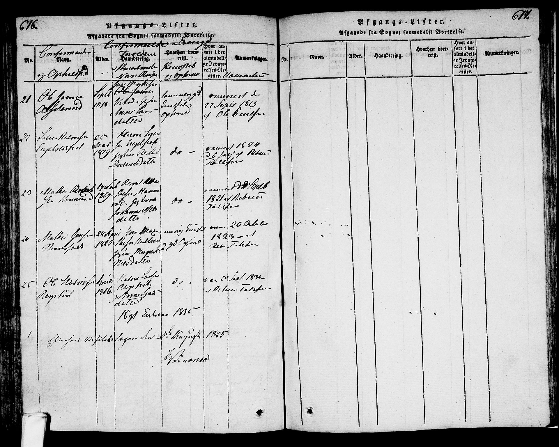 Lardal kirkebøker, SAKO/A-350/F/Fa/L0005: Parish register (official) no. I 5, 1814-1835, p. 616-617