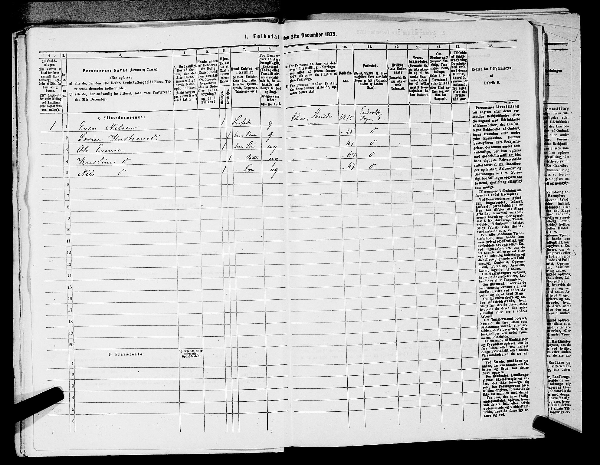 RA, 1875 census for 0237P Eidsvoll, 1875, p. 2279