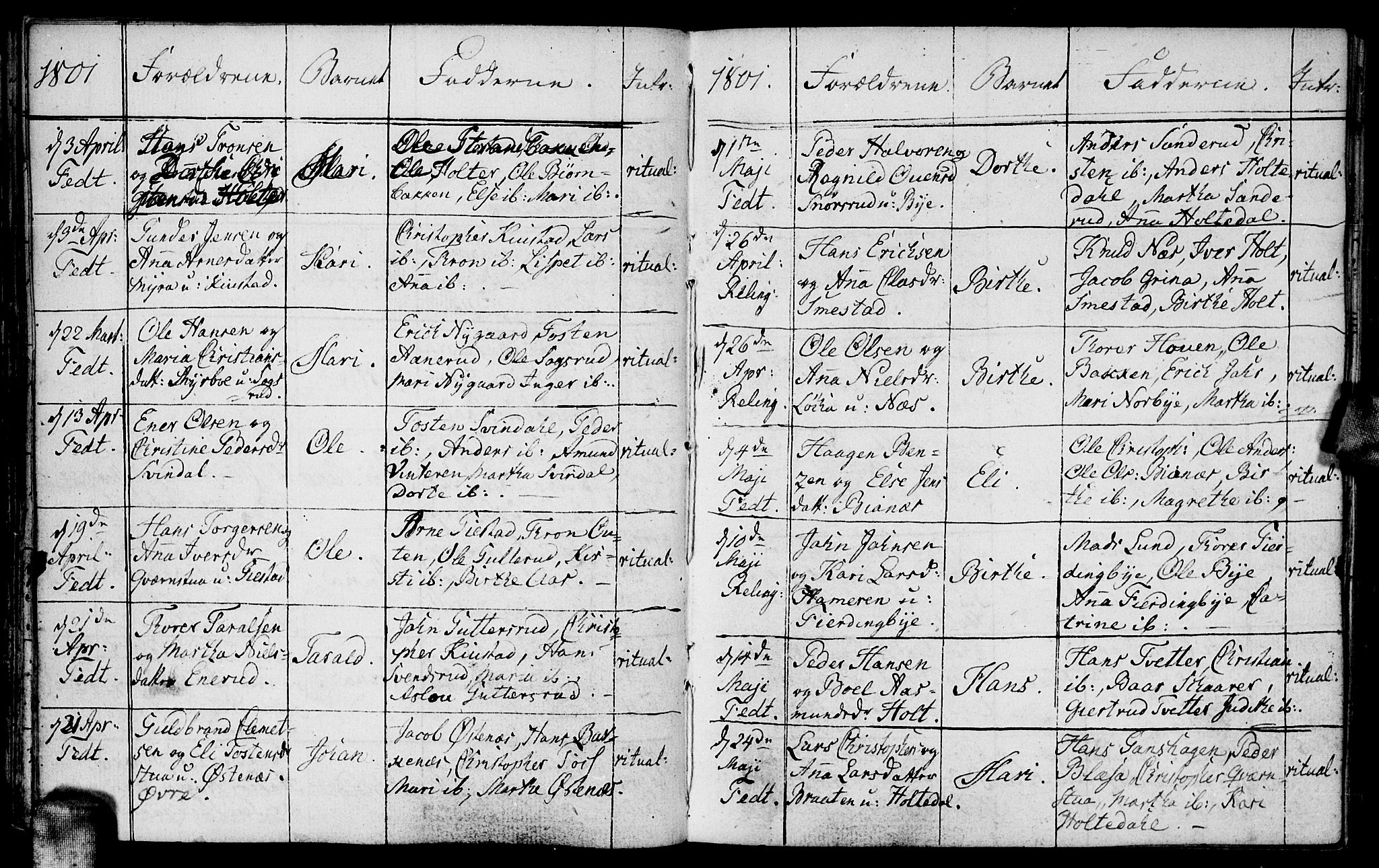 Fet prestekontor Kirkebøker, AV/SAO-A-10370a/F/Fa/L0007: Parish register (official) no. I 7, 1797-1814