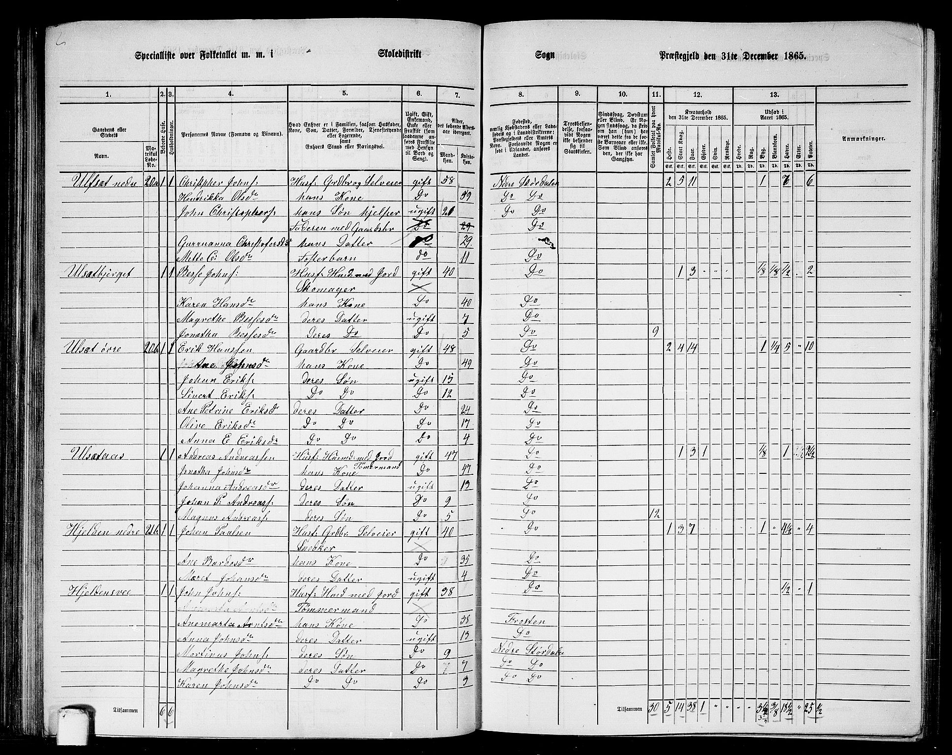 RA, 1865 census for Nedre Stjørdal, 1865, p. 123