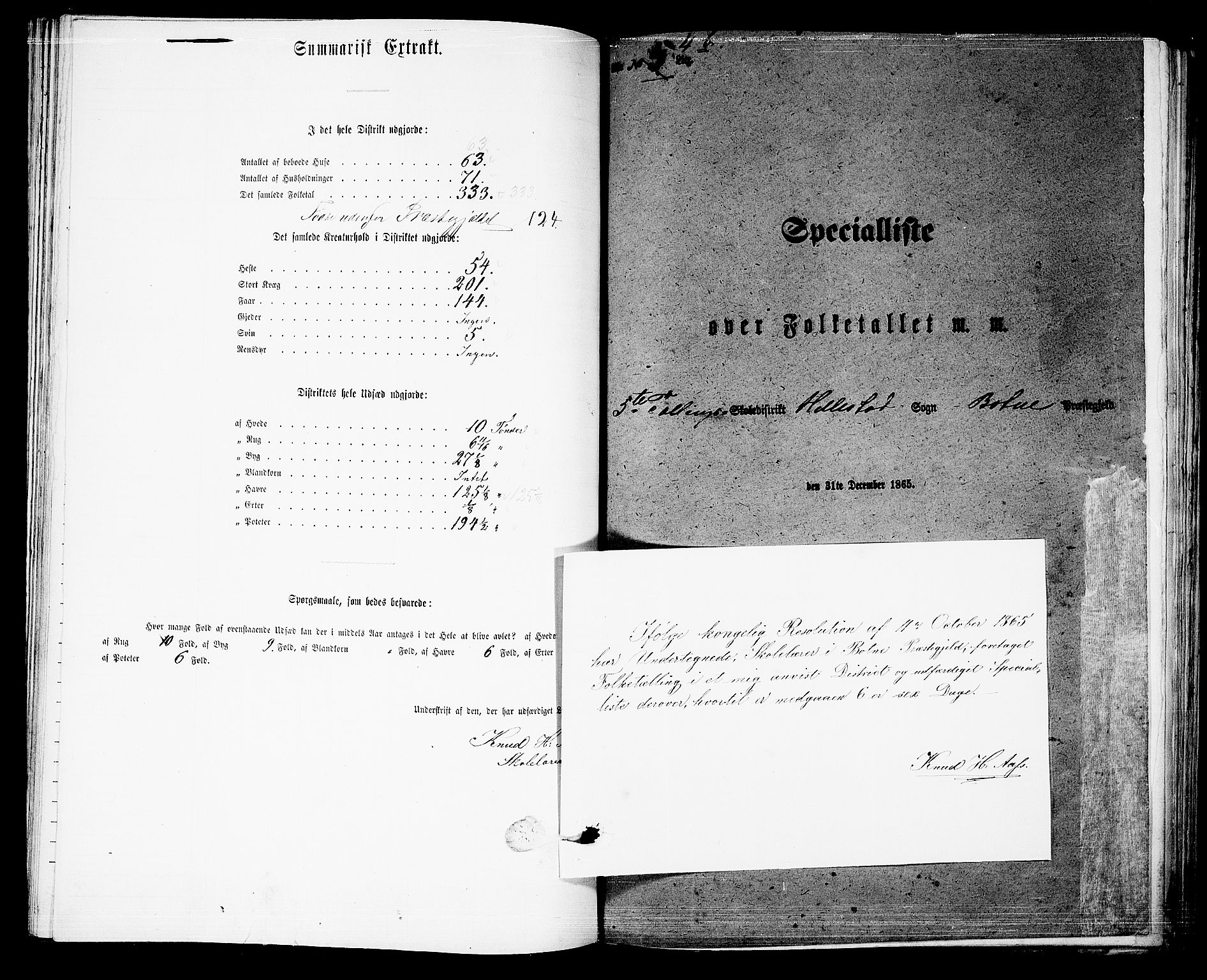 RA, 1865 census for Botne/Botne og Hillestad, 1865, p. 83