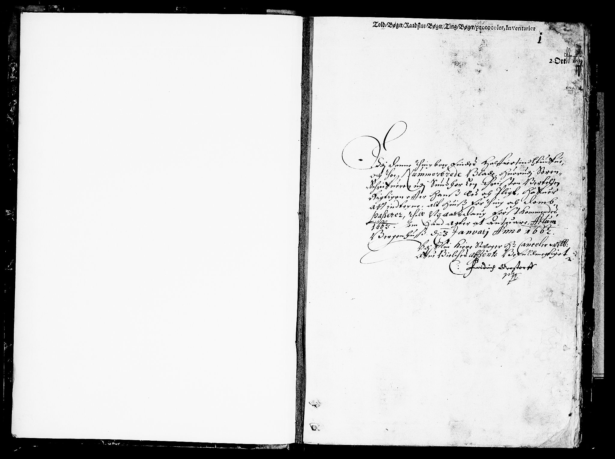 Sunnhordland sorenskrivar, SAB/A-2401/1/F/Faa/L0008: Tingbøker, 1662, p. 0b-1a