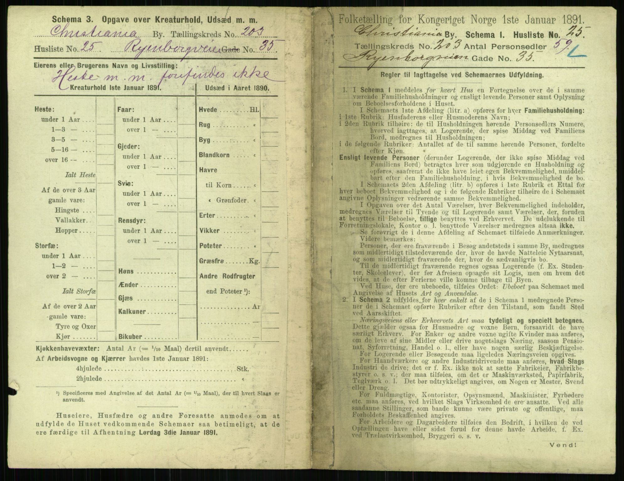 RA, 1891 census for 0301 Kristiania, 1891, p. 122094