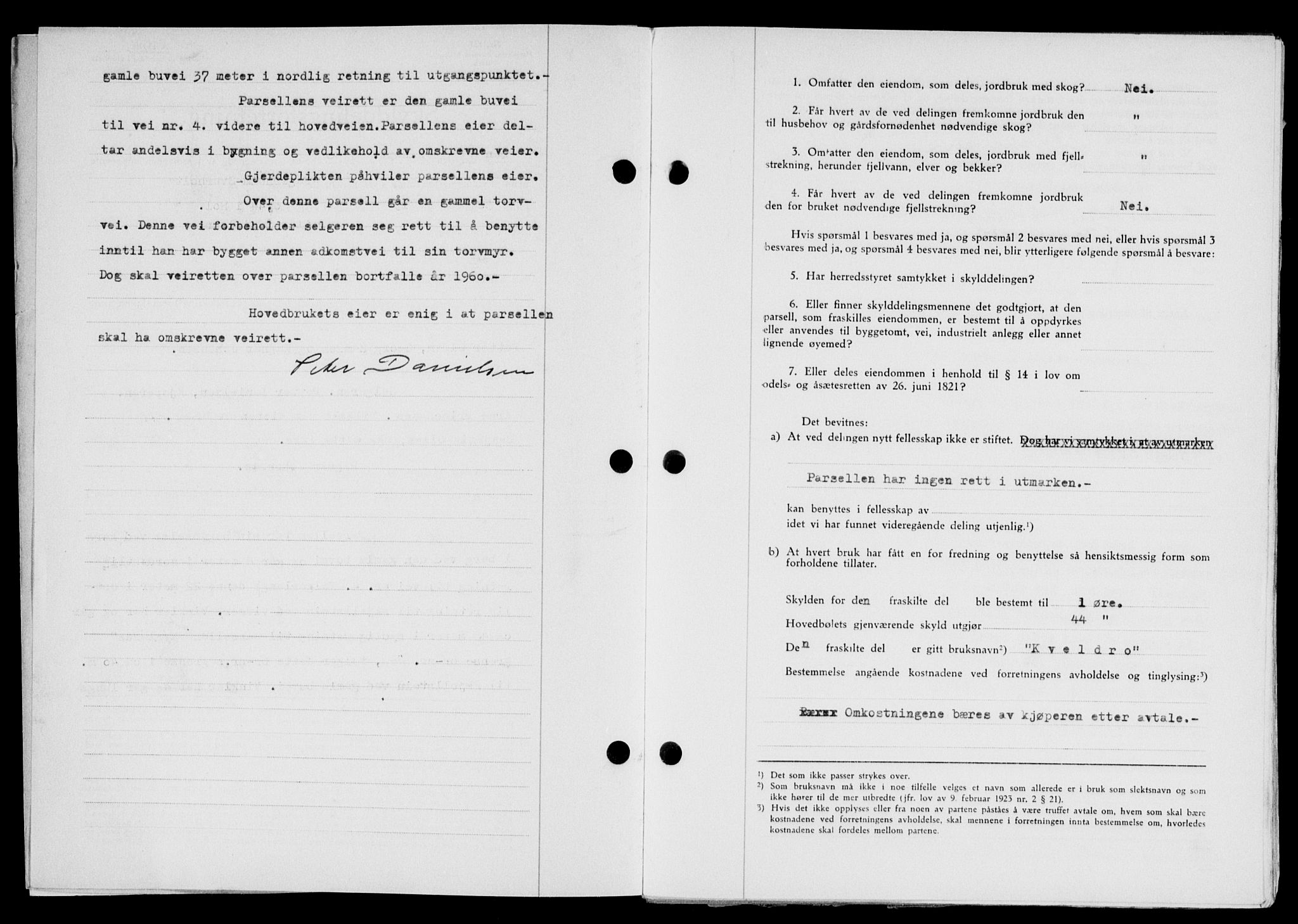 Lofoten sorenskriveri, SAT/A-0017/1/2/2C/L0014a: Mortgage book no. 14a, 1946-1946, Diary no: : 1270/1946