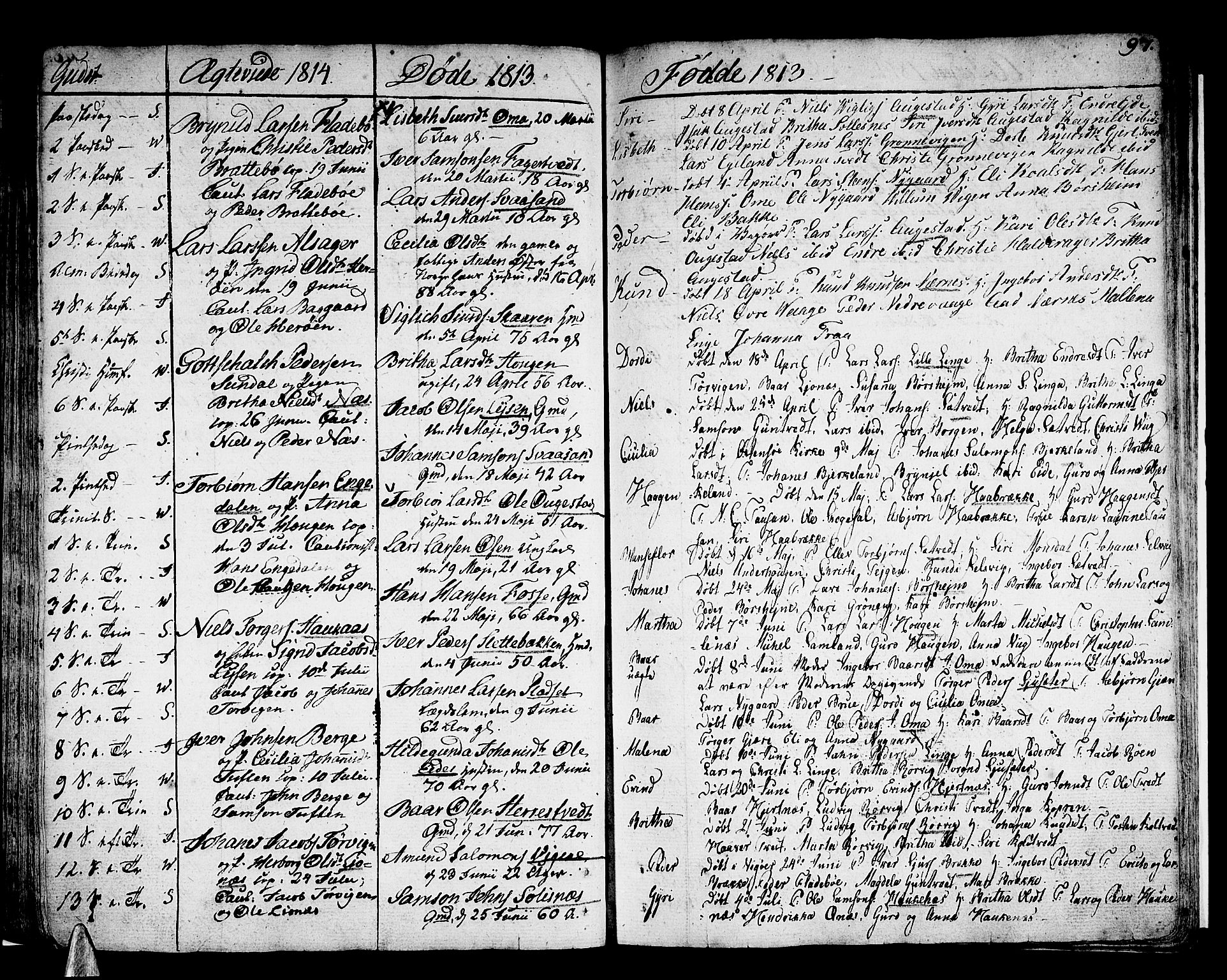 Strandebarm sokneprestembete, AV/SAB-A-78401/H/Haa: Parish register (official) no. A 4, 1788-1817, p. 97