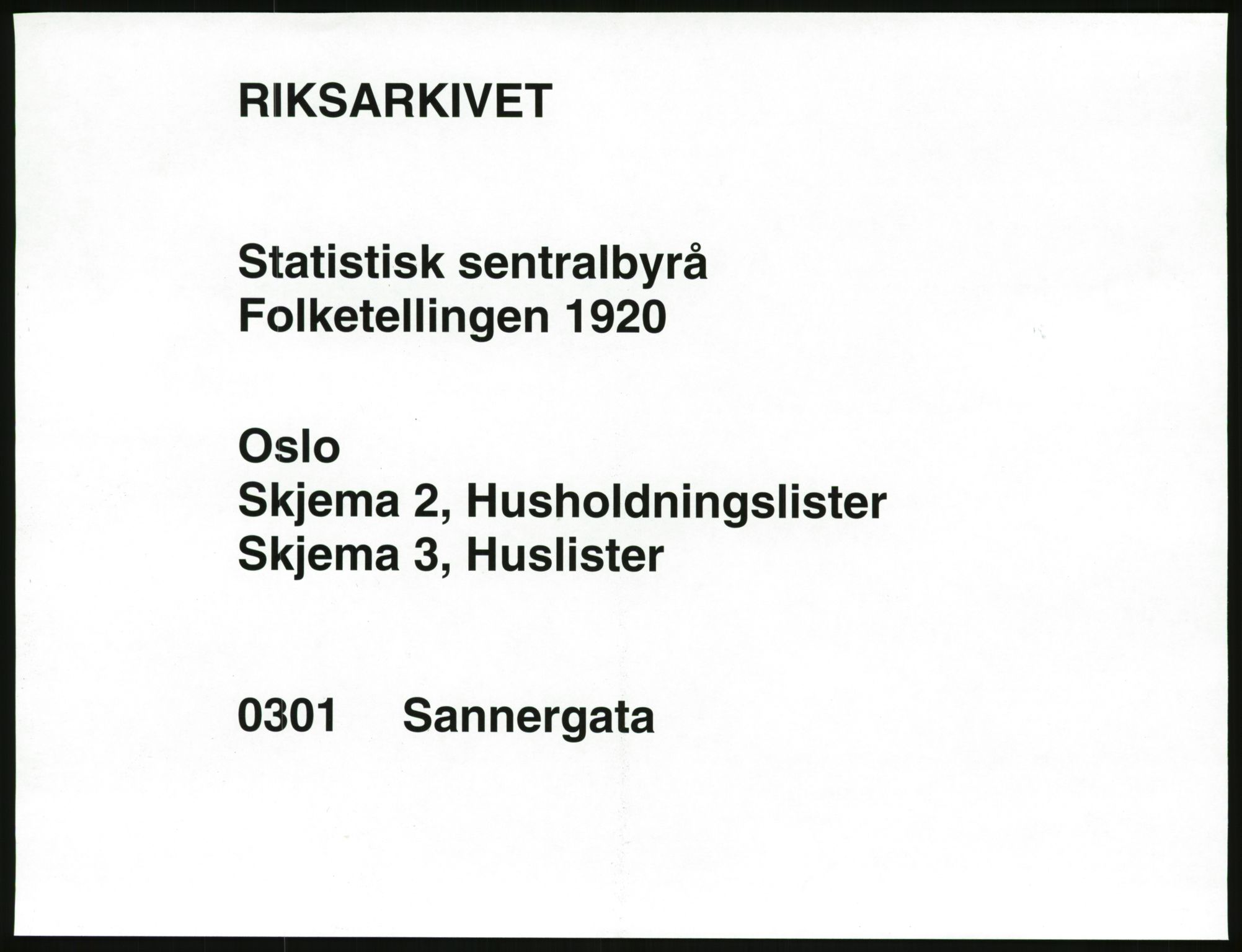 SAO, 1920 census for Kristiania, 1920, p. 87957