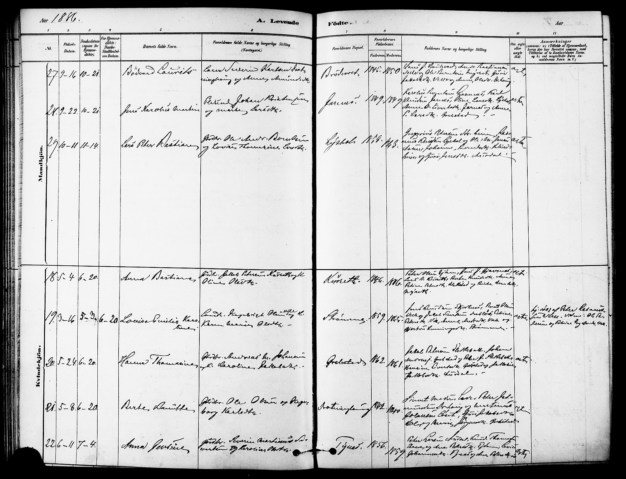 Ministerialprotokoller, klokkerbøker og fødselsregistre - Møre og Romsdal, AV/SAT-A-1454/523/L0334: Parish register (official) no. 523A01, 1878-1891