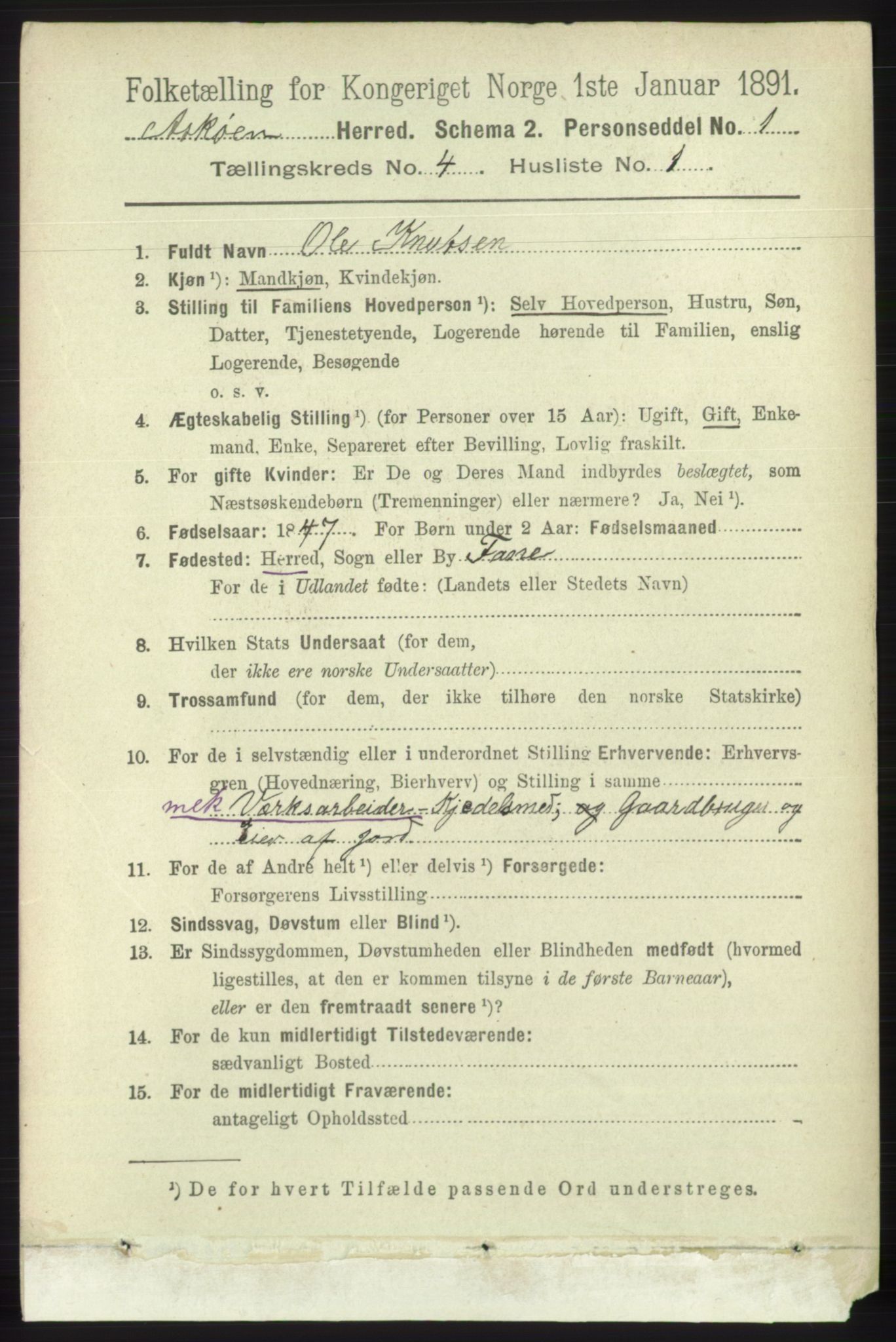 RA, 1891 census for 1247 Askøy, 1891, p. 2888