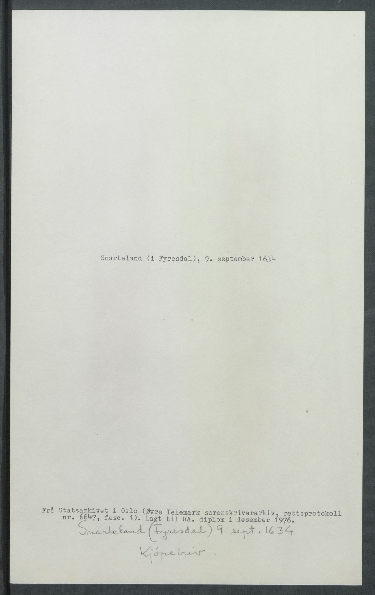 Riksarkivets diplomsamling, RA/EA-5965/F02/L0146: Dokumenter, 1634, p. 16