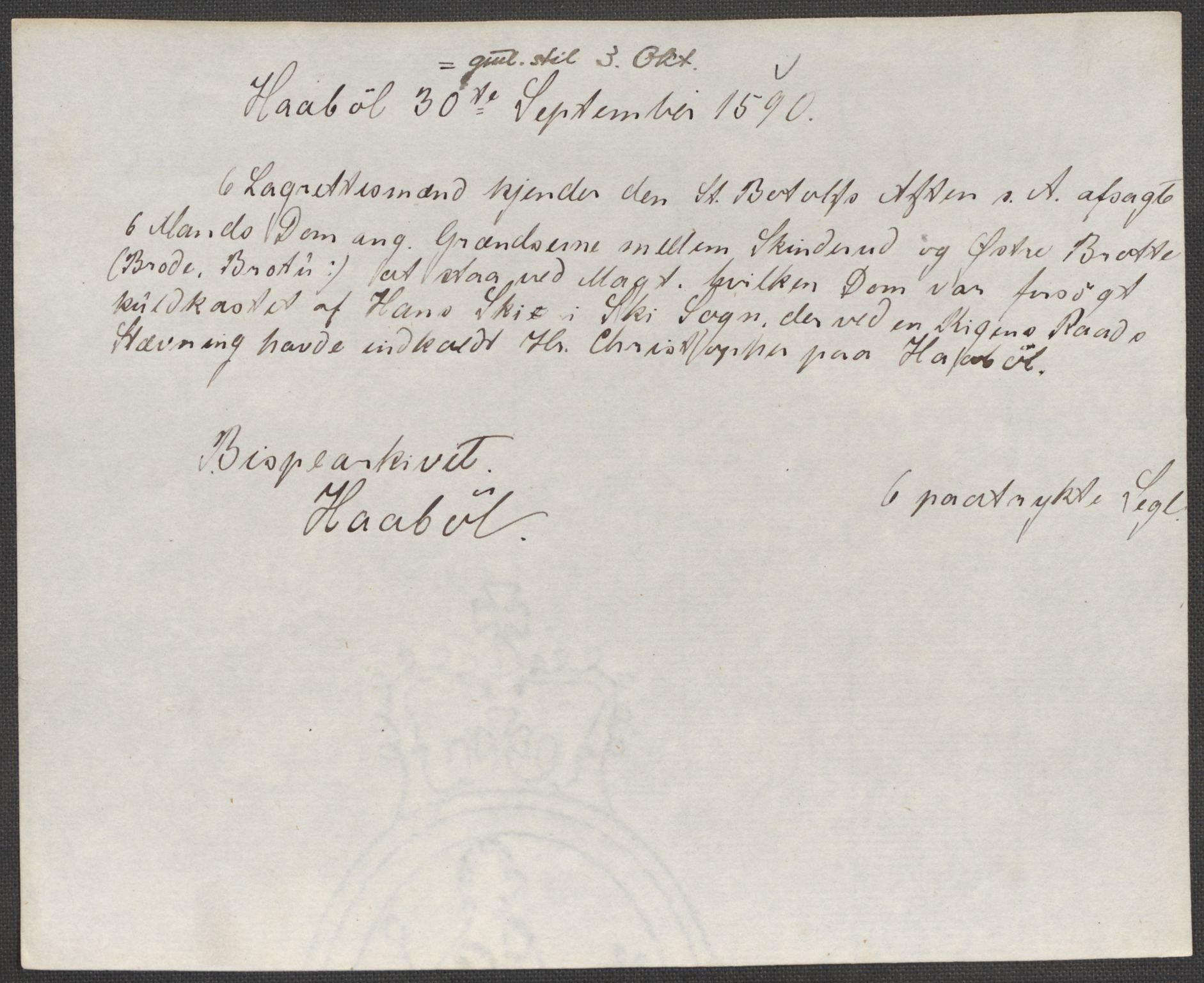 Riksarkivets diplomsamling, AV/RA-EA-5965/F15/L0005: Prestearkiv - Østfold, 1572-1830, p. 162