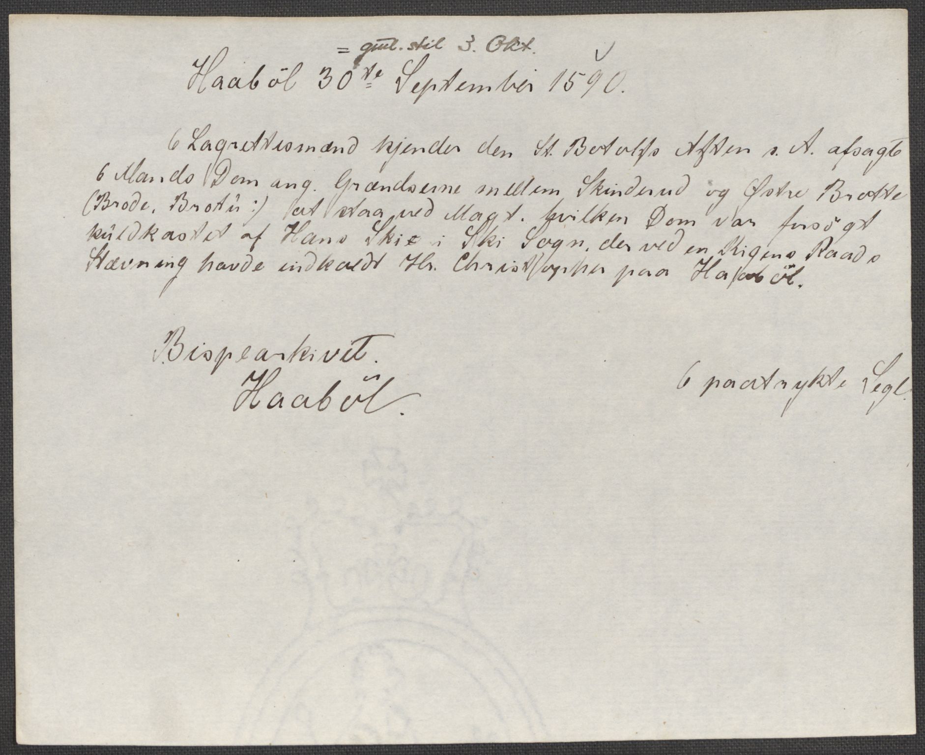 Riksarkivets diplomsamling, AV/RA-EA-5965/F15/L0005: Prestearkiv - Østfold, 1572-1830, p. 162