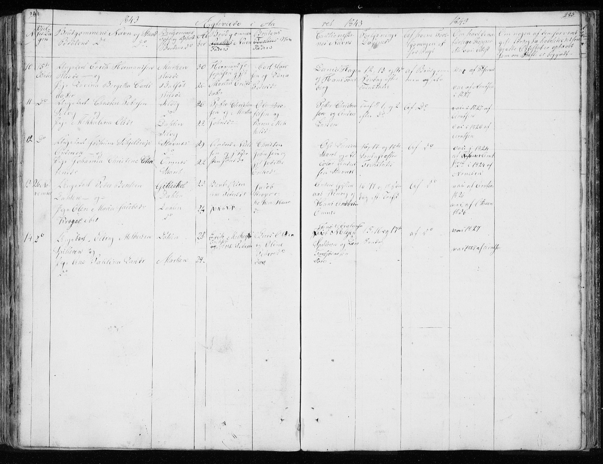 Ministerialprotokoller, klokkerbøker og fødselsregistre - Nordland, AV/SAT-A-1459/843/L0632: Parish register (copy) no. 843C01, 1833-1853, p. 284-285