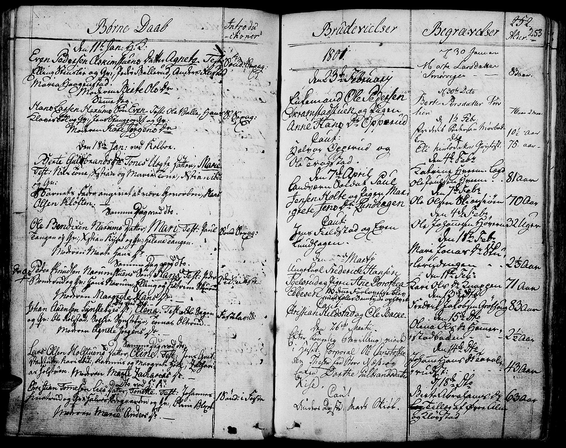 Toten prestekontor, AV/SAH-PREST-102/H/Ha/Haa/L0007: Parish register (official) no. 7, 1794-1809, p. 253