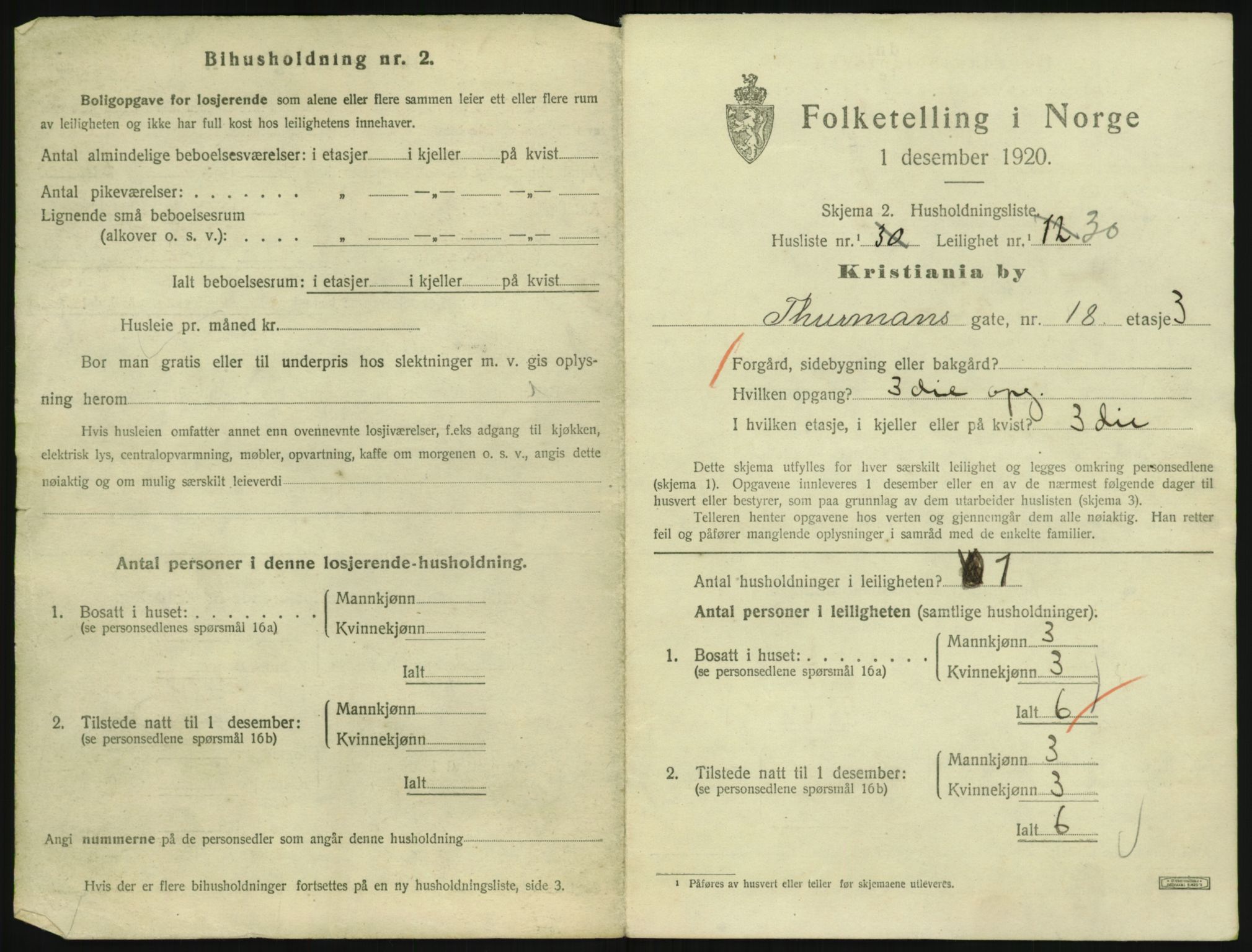 SAO, 1920 census for Kristiania, 1920, p. 113749