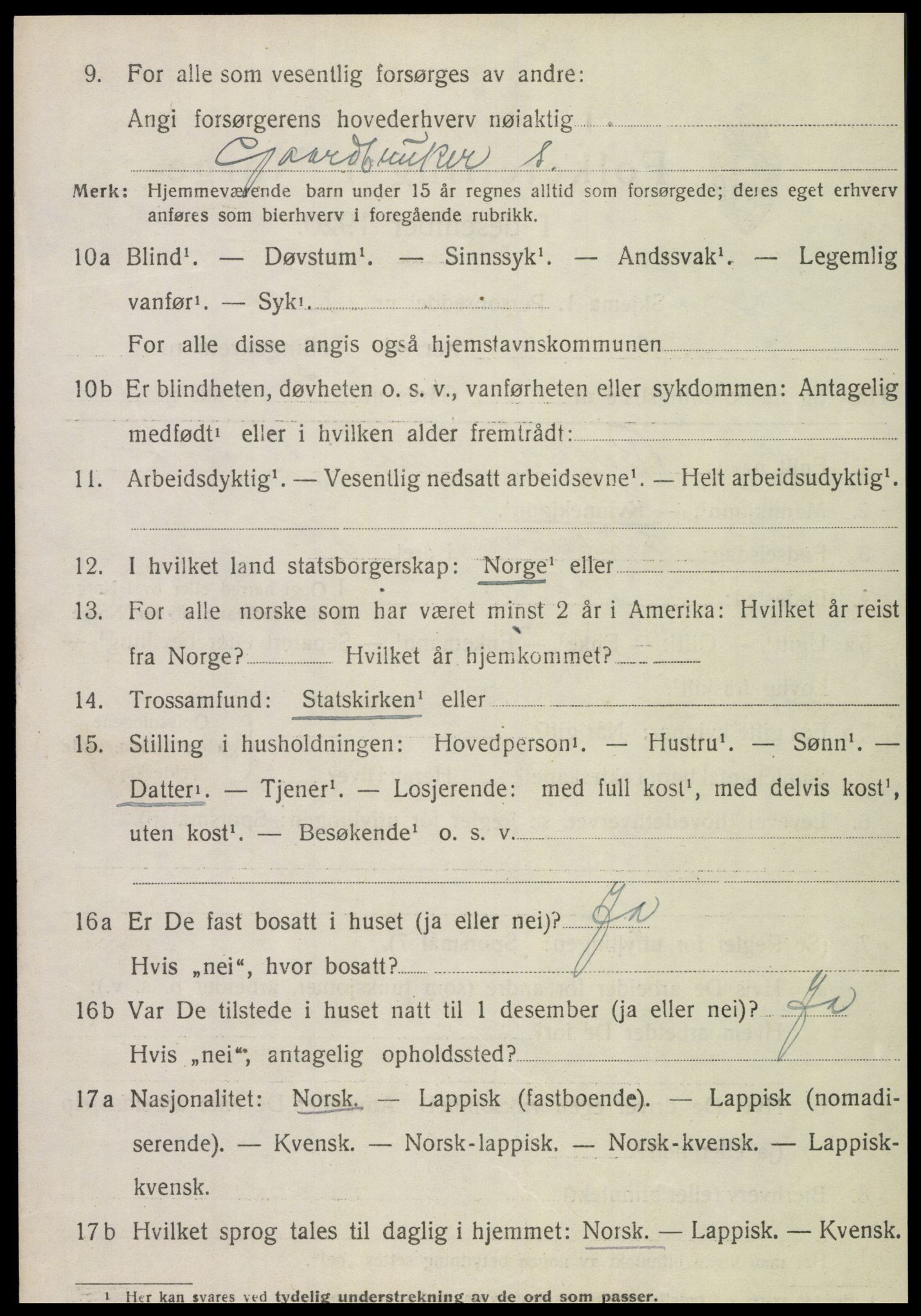 SAT, 1920 census for Røra, 1920, p. 1518