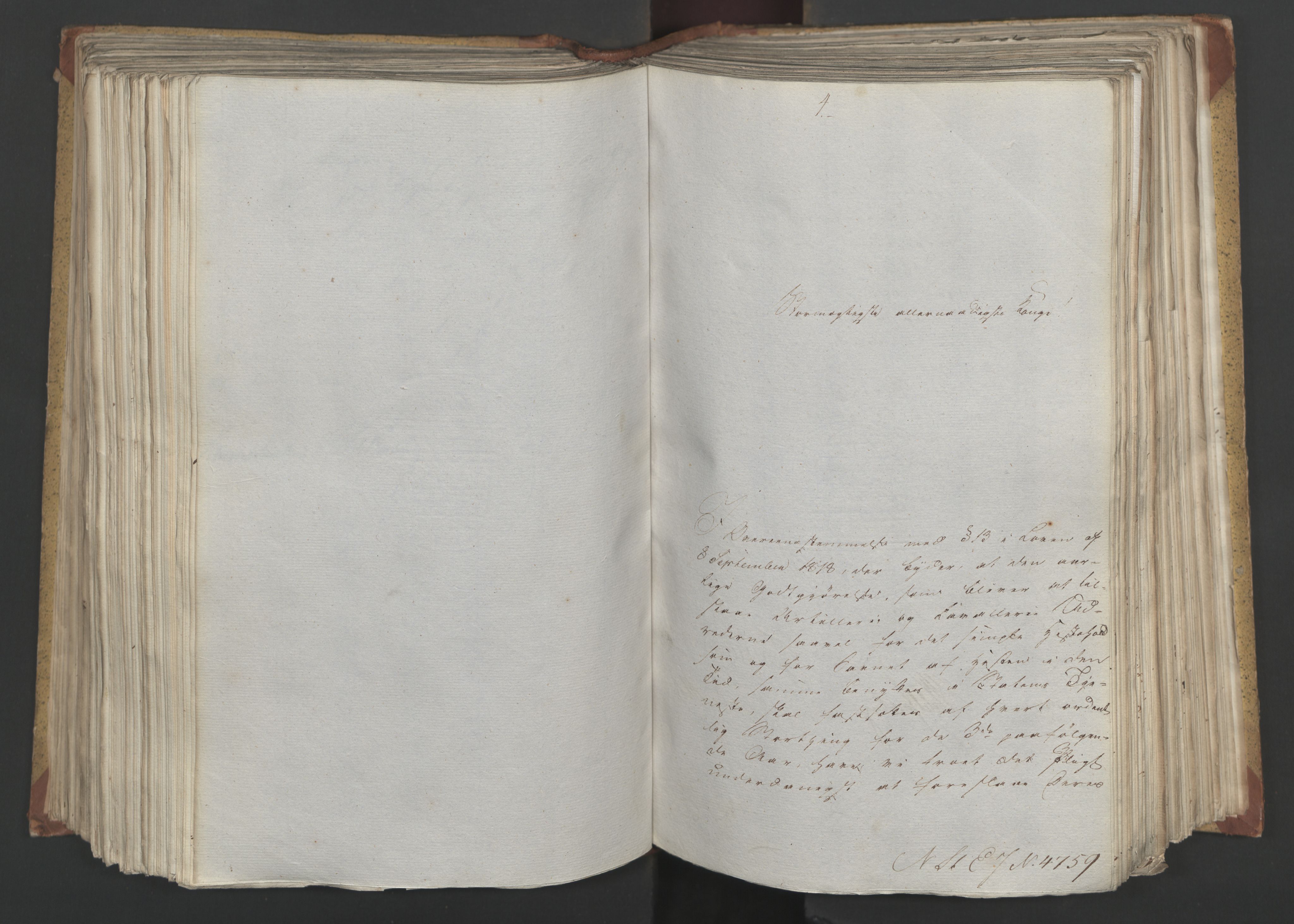 Statsrådsavdelingen i Stockholm, AV/RA-S-1003/D/Da/L0024: Regjeringsinnstillinger nr. 4663-4873, 1820, p. 274