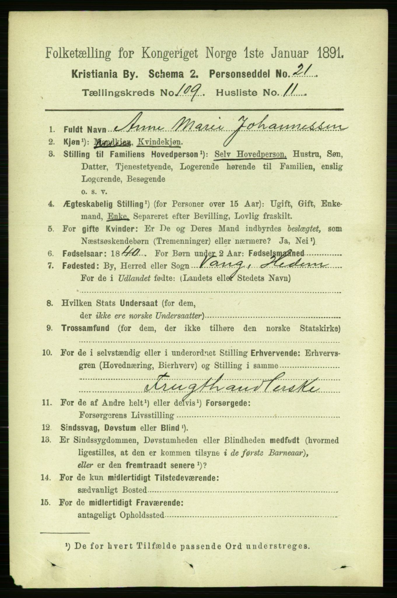 RA, 1891 census for 0301 Kristiania, 1891, p. 56653
