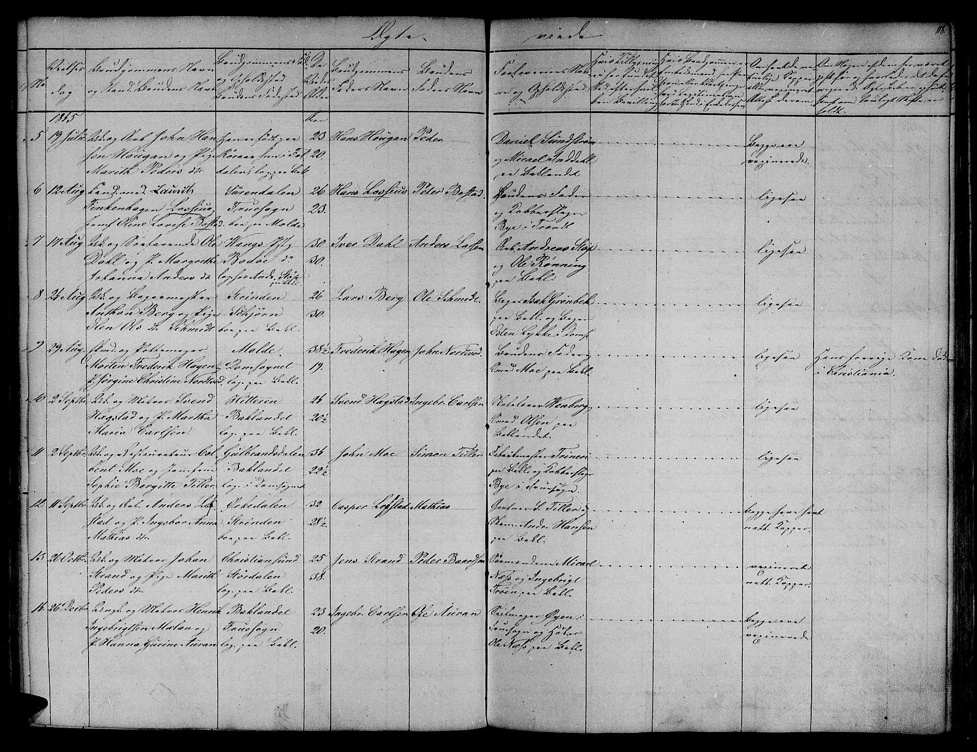 Ministerialprotokoller, klokkerbøker og fødselsregistre - Sør-Trøndelag, AV/SAT-A-1456/604/L0182: Parish register (official) no. 604A03, 1818-1850, p. 118