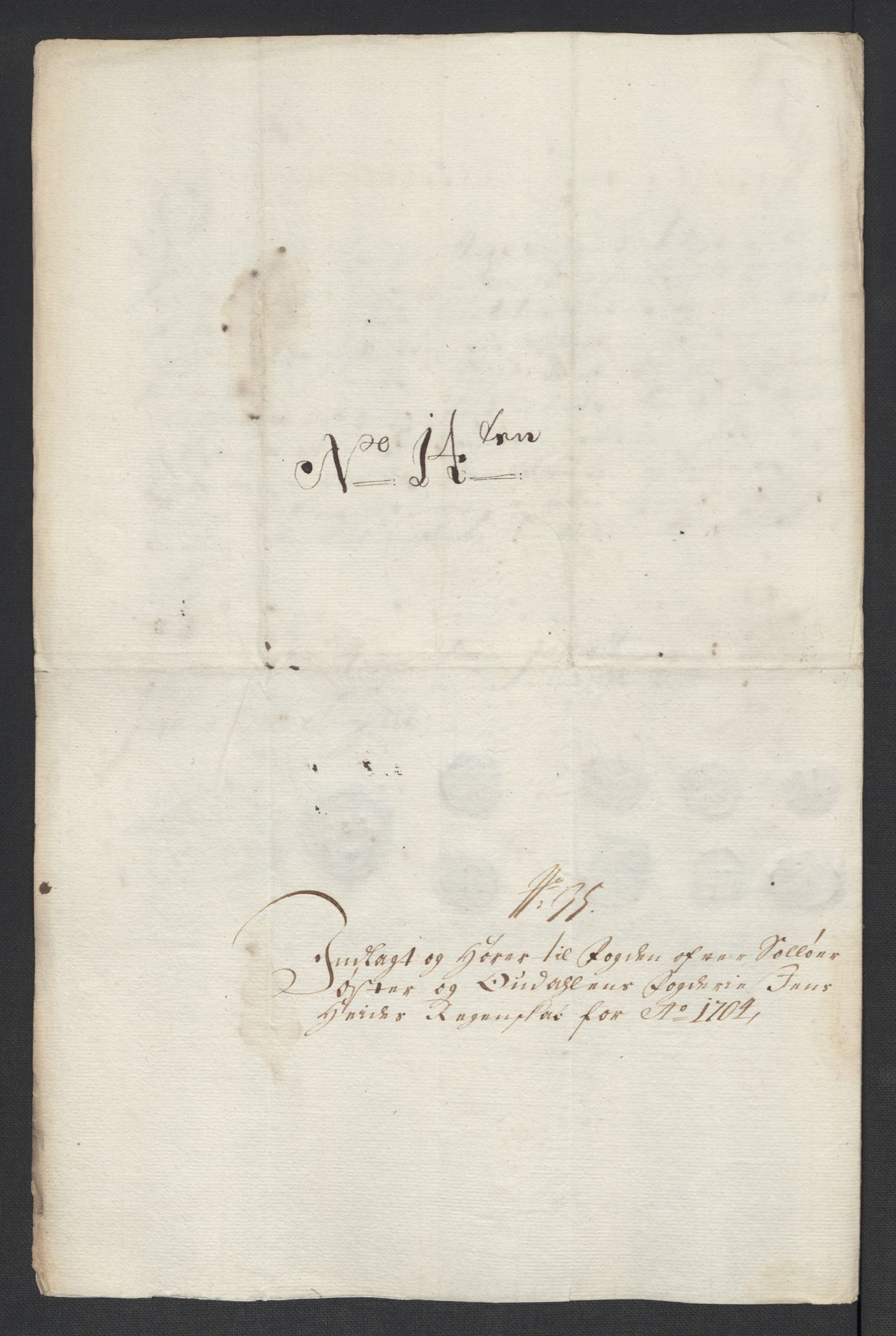 Rentekammeret inntil 1814, Reviderte regnskaper, Fogderegnskap, RA/EA-4092/R13/L0842: Fogderegnskap Solør, Odal og Østerdal, 1704, p. 274