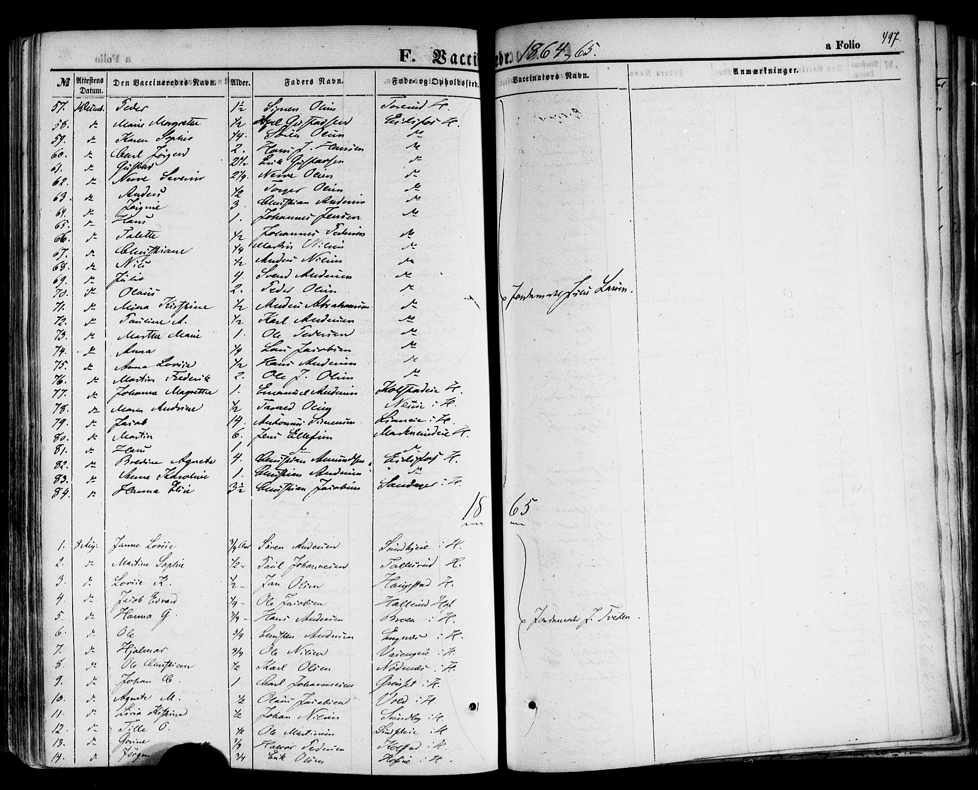 Hof kirkebøker, SAKO/A-64/F/Fa/L0006: Parish register (official) no. I 6, 1851-1877, p. 497
