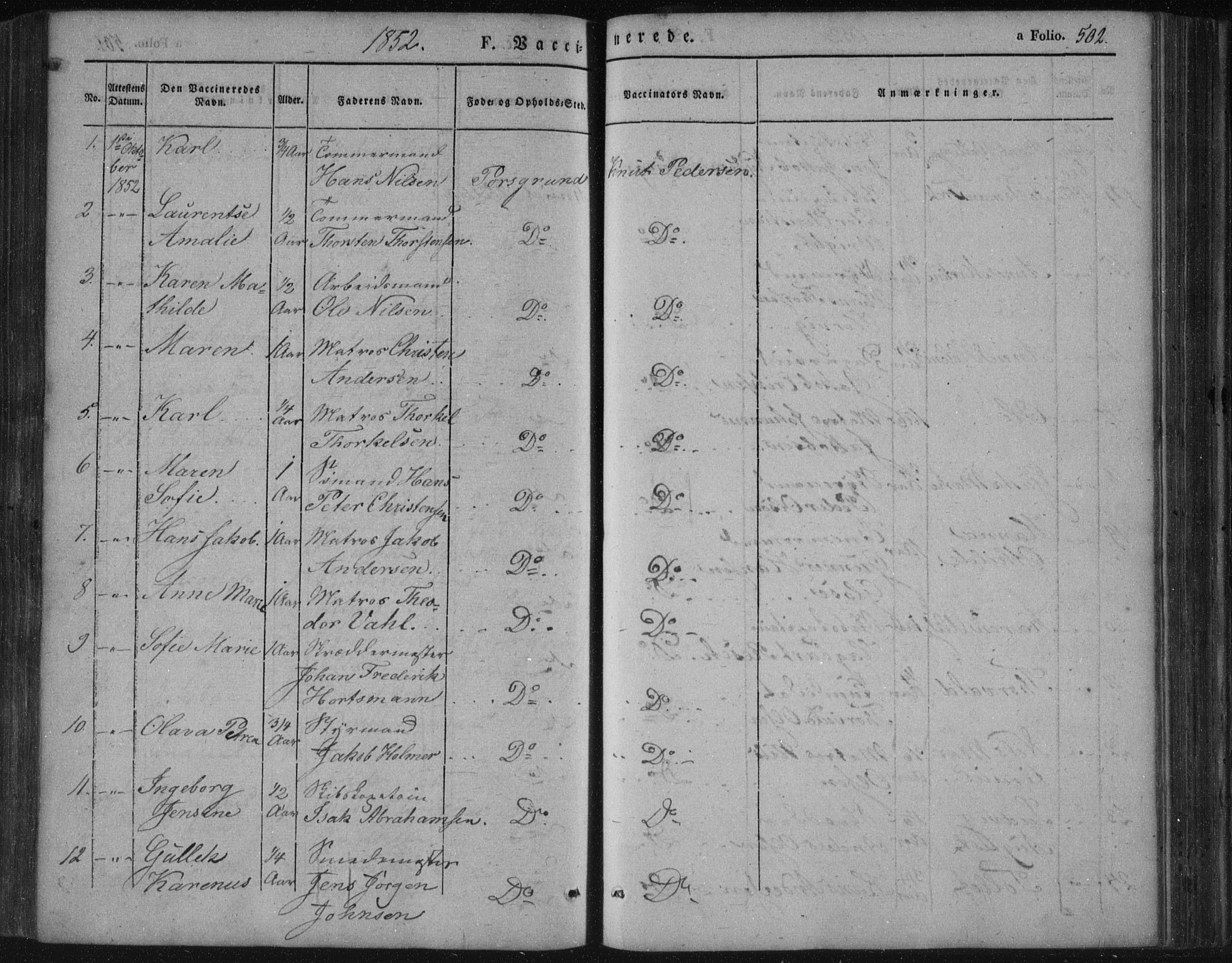 Porsgrunn kirkebøker , SAKO/A-104/F/Fa/L0006: Parish register (official) no. 6, 1841-1857, p. 502
