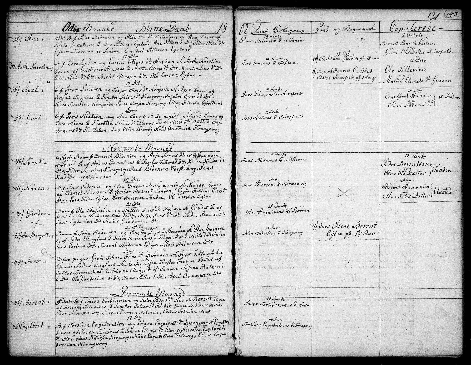 Dypvåg sokneprestkontor, AV/SAK-1111-0007/F/Fb/Fba/L0007: Parish register (copy) no. B 7, 1762-1810, p. 131