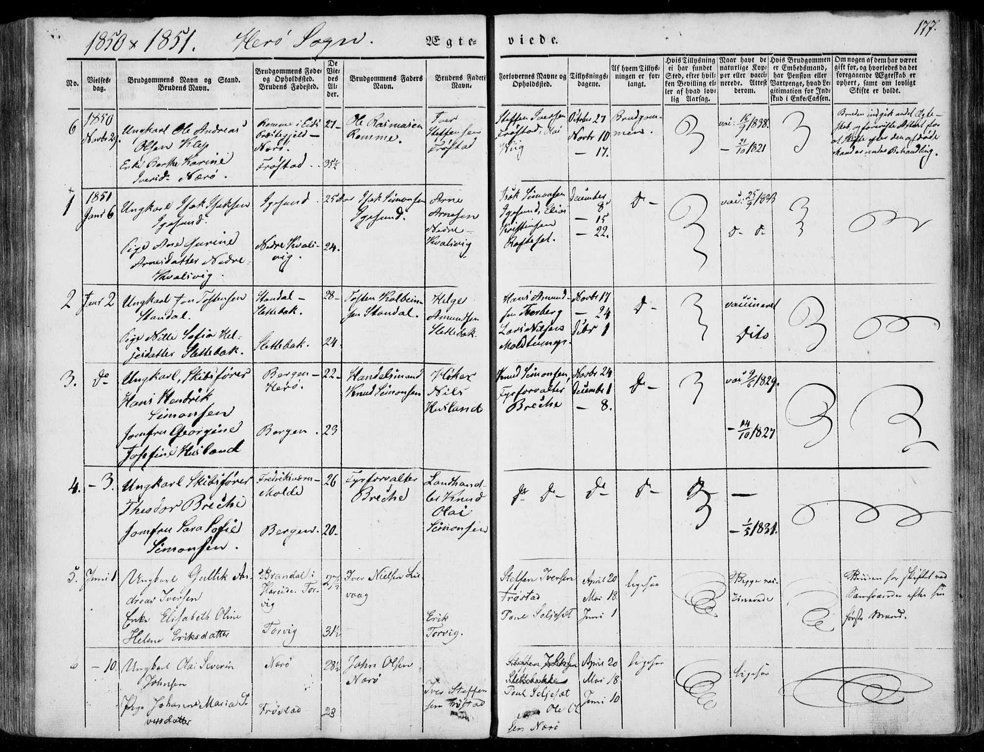 Ministerialprotokoller, klokkerbøker og fødselsregistre - Møre og Romsdal, AV/SAT-A-1454/507/L0070: Parish register (official) no. 507A05, 1842-1873, p. 177