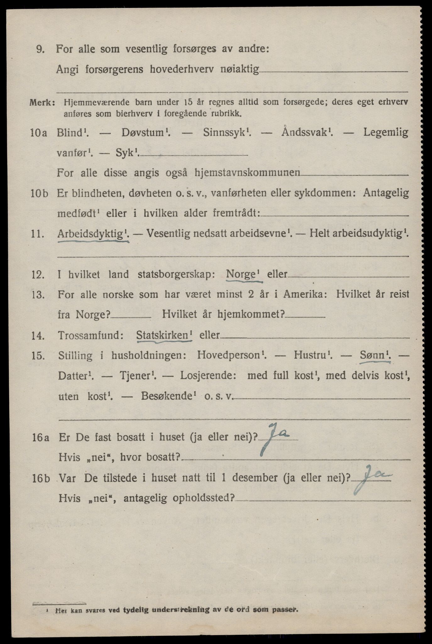 SAKO, 1920 census for Vinje, 1920, p. 1610