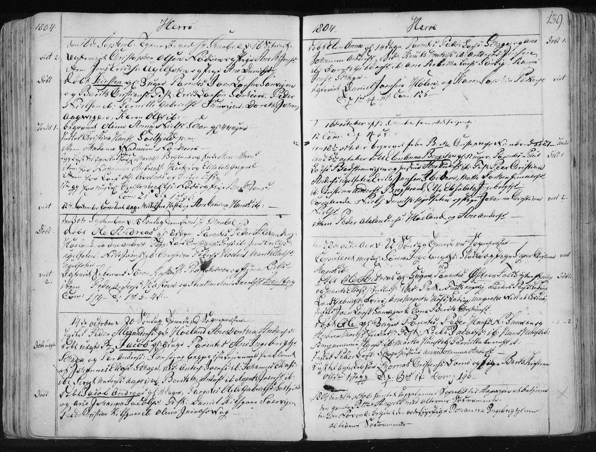 Ministerialprotokoller, klokkerbøker og fødselsregistre - Nordland, SAT/A-1459/830/L0444: Parish register (official) no. 830A08, 1801-1819, p. 139