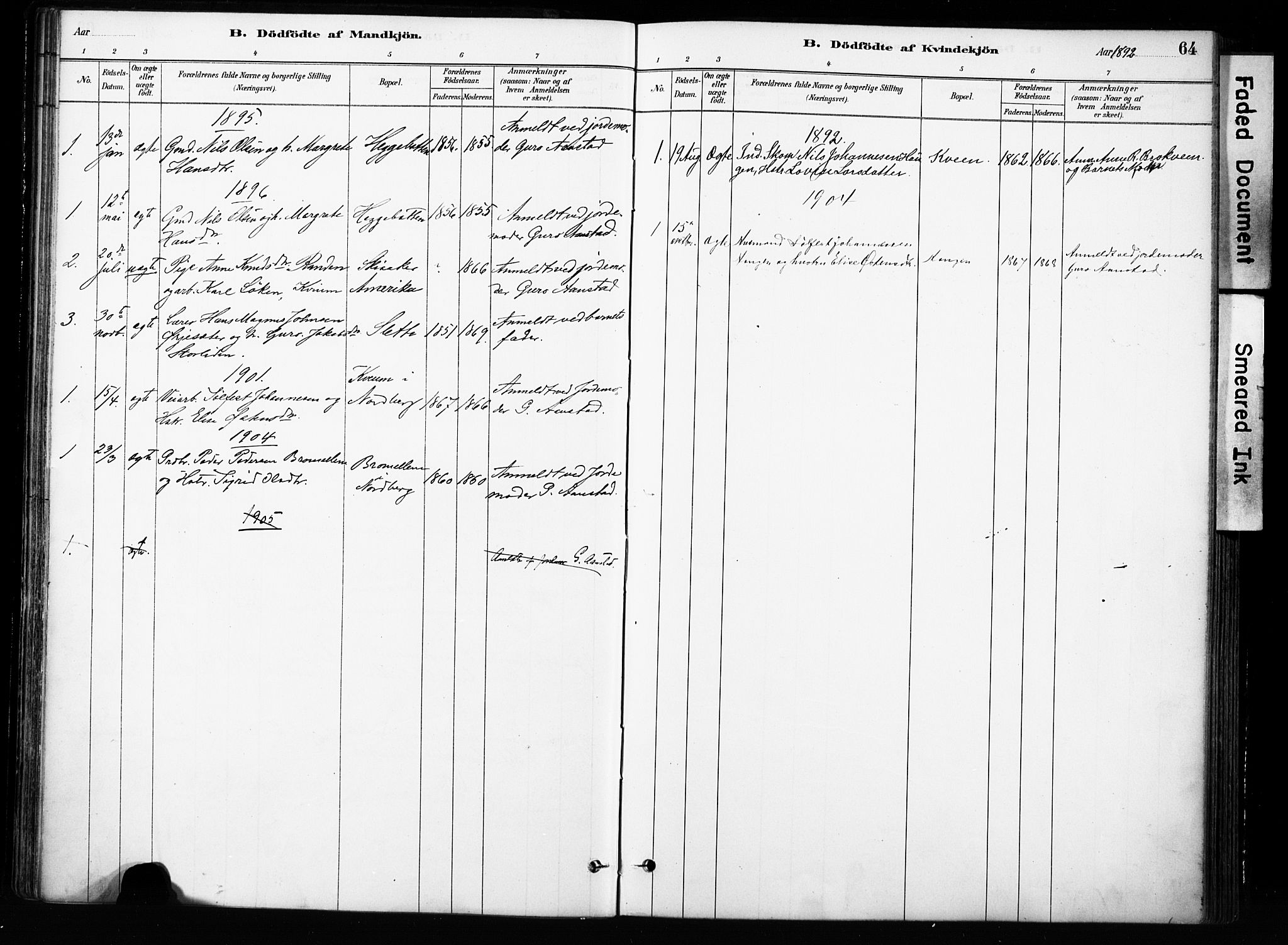 Skjåk prestekontor, SAH/PREST-072/H/Ha/Haa/L0004: Parish register (official) no. 4, 1880-1904, p. 64