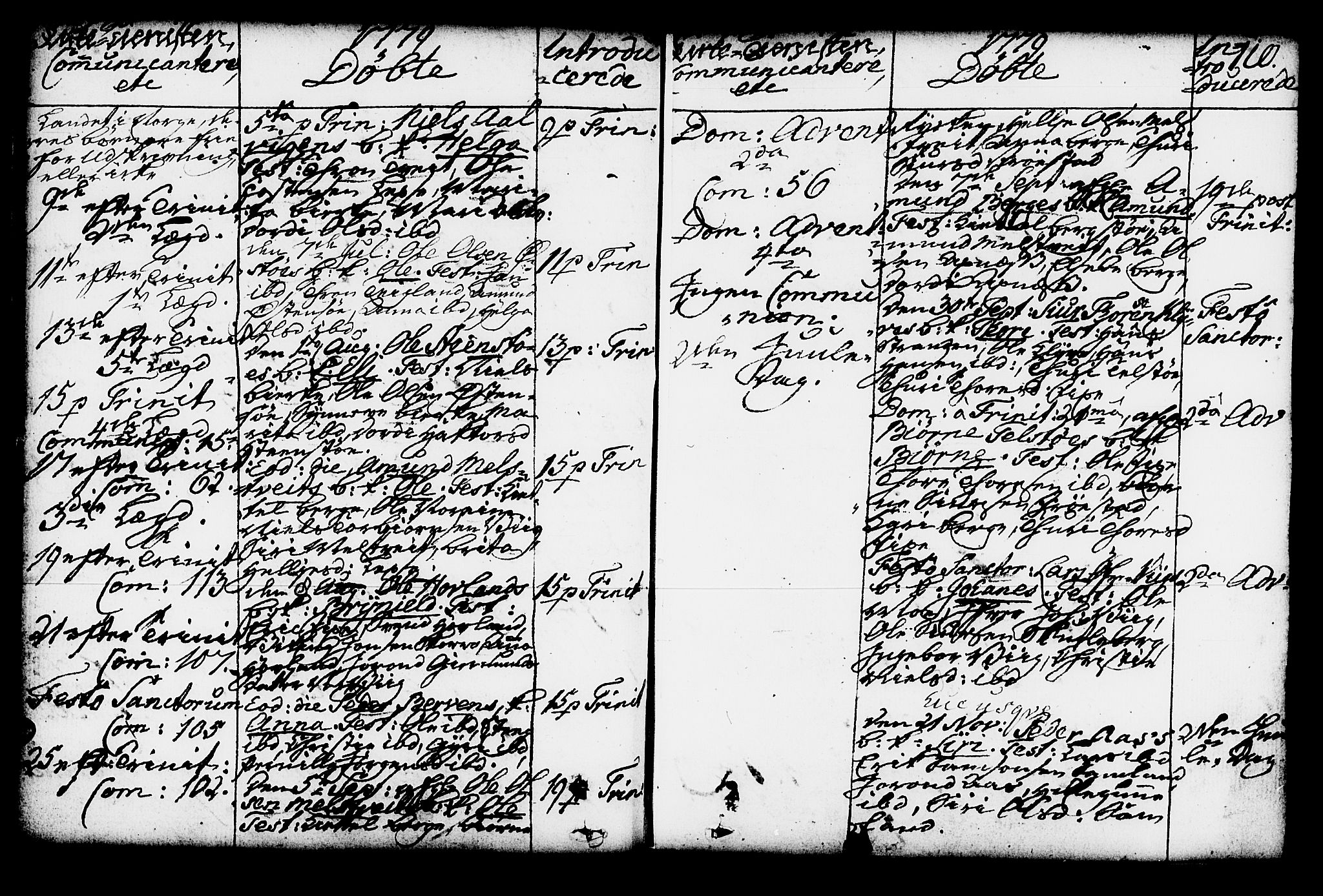 Kvam sokneprestembete, AV/SAB-A-76201/H/Haa: Parish register (official) no. A 4, 1743-1795, p. 110