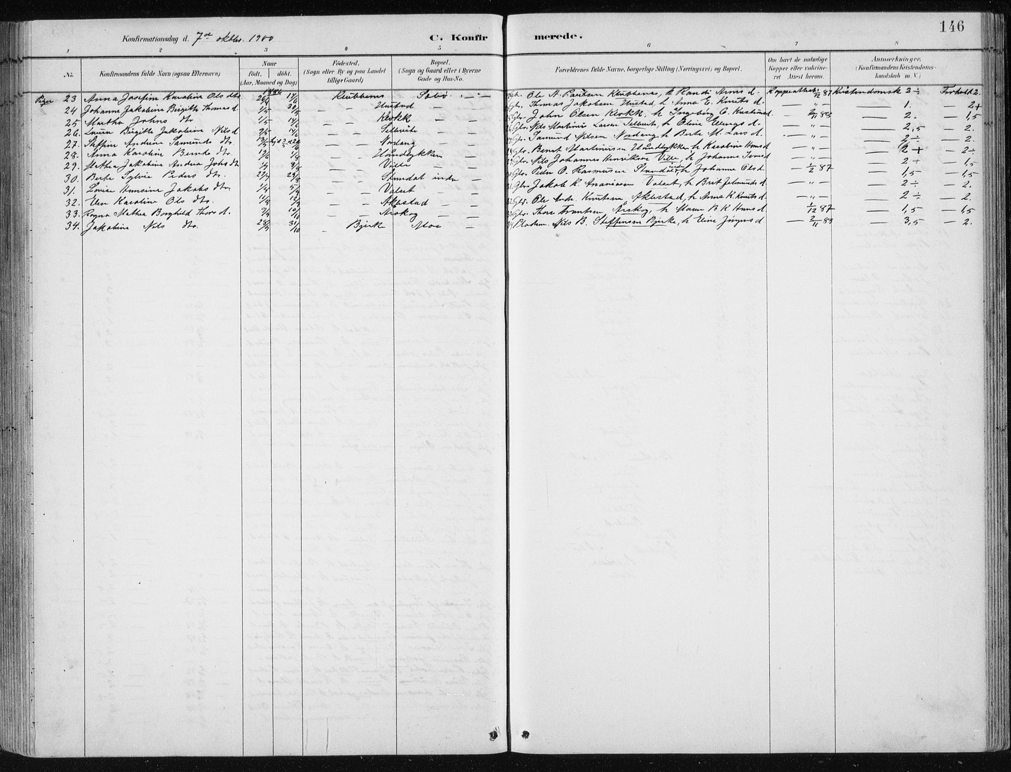 Ministerialprotokoller, klokkerbøker og fødselsregistre - Møre og Romsdal, AV/SAT-A-1454/515/L0215: Parish register (copy) no. 515C02, 1884-1906, p. 146