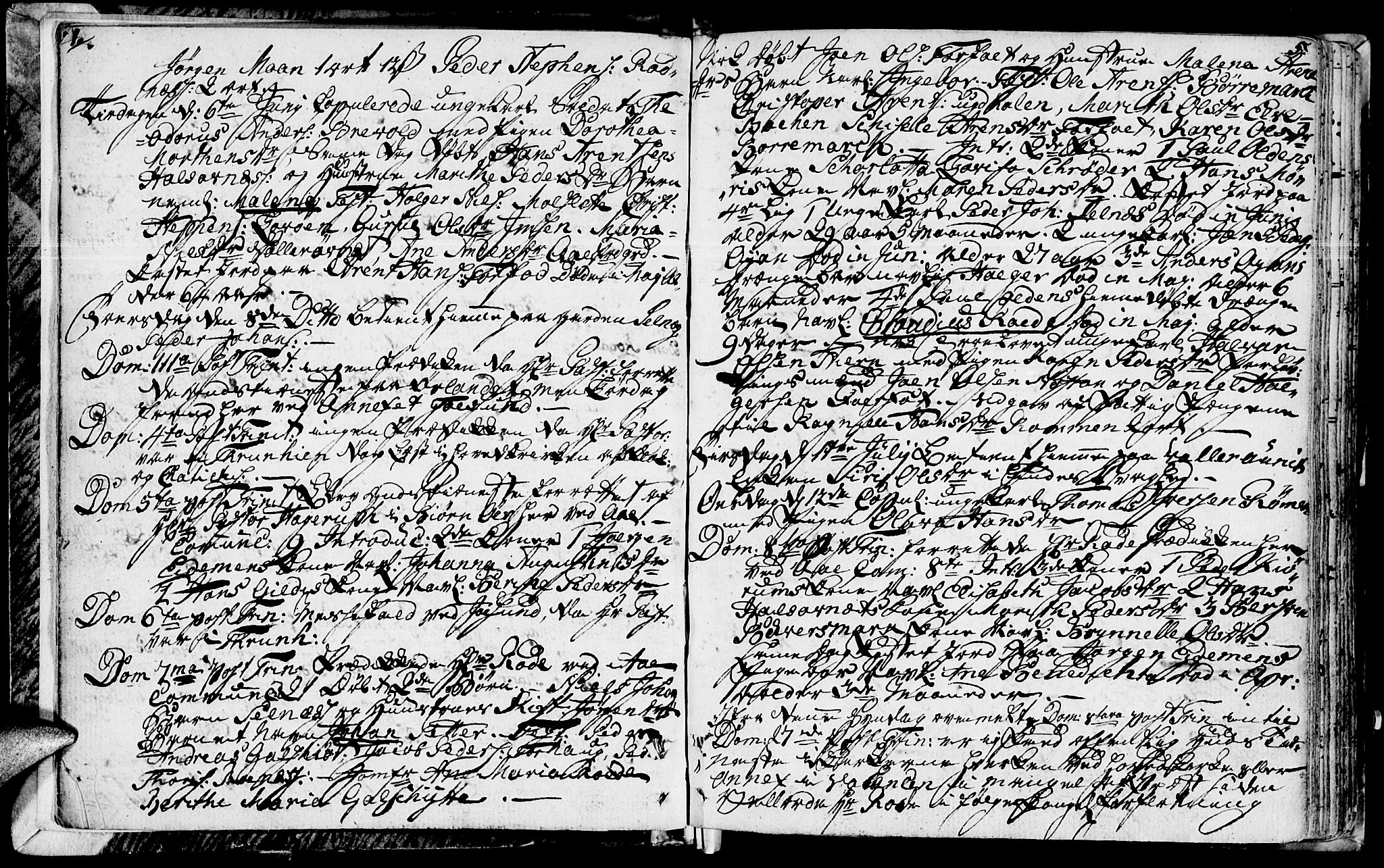 Ministerialprotokoller, klokkerbøker og fødselsregistre - Sør-Trøndelag, SAT/A-1456/655/L0673: Parish register (official) no. 655A02, 1780-1801, p. 4-5