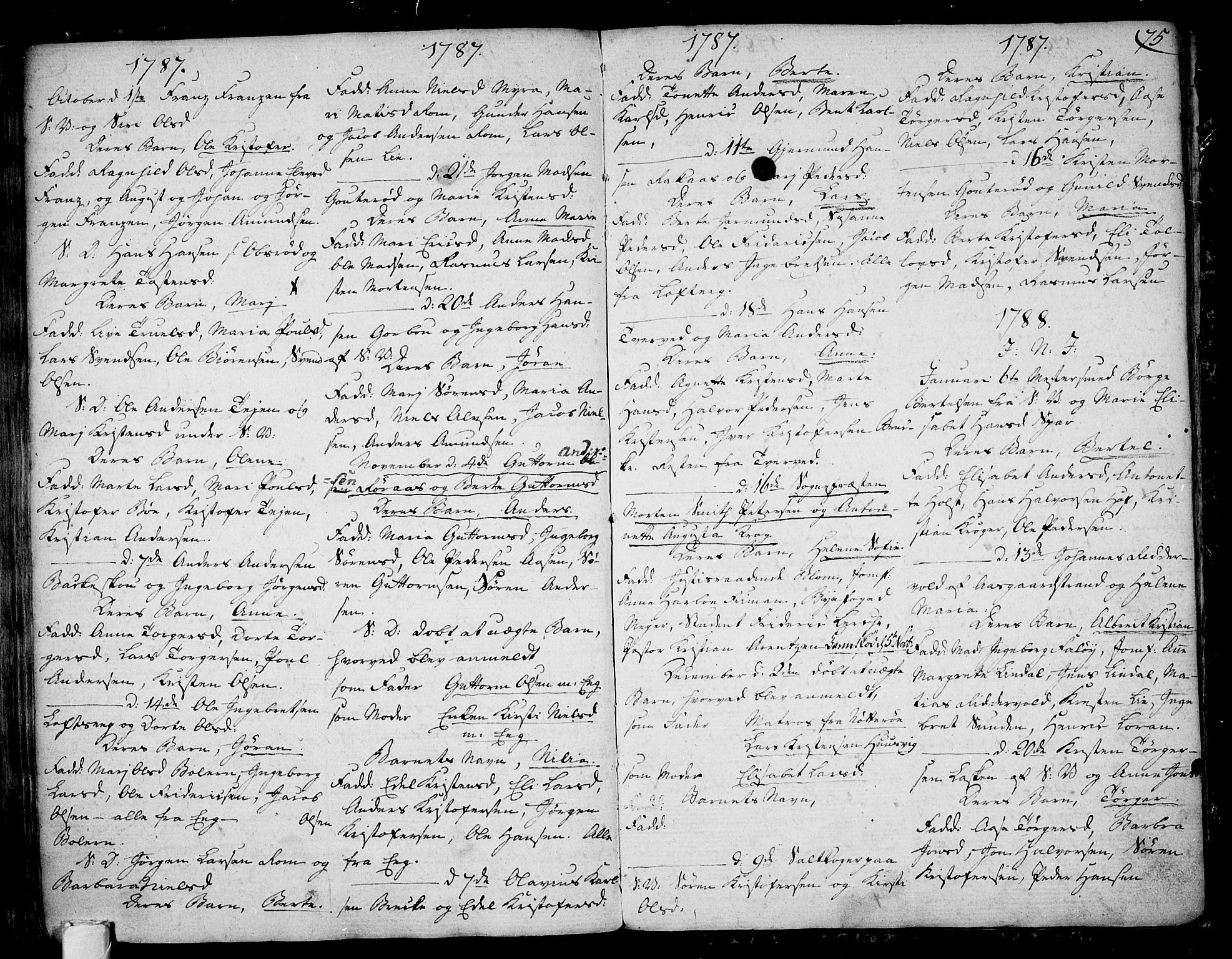 Sem kirkebøker, AV/SAKO-A-5/F/Fb/L0002: Parish register (official) no. II 2, 1764-1792, p. 75