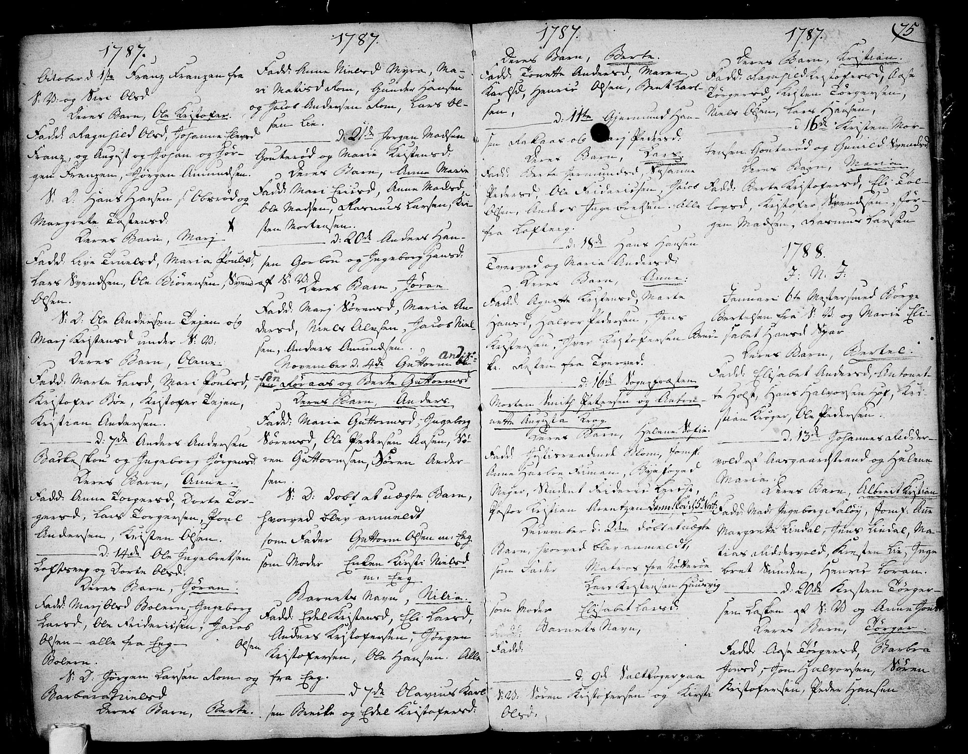 Sem kirkebøker, SAKO/A-5/F/Fb/L0002: Parish register (official) no. II 2, 1764-1792, p. 75