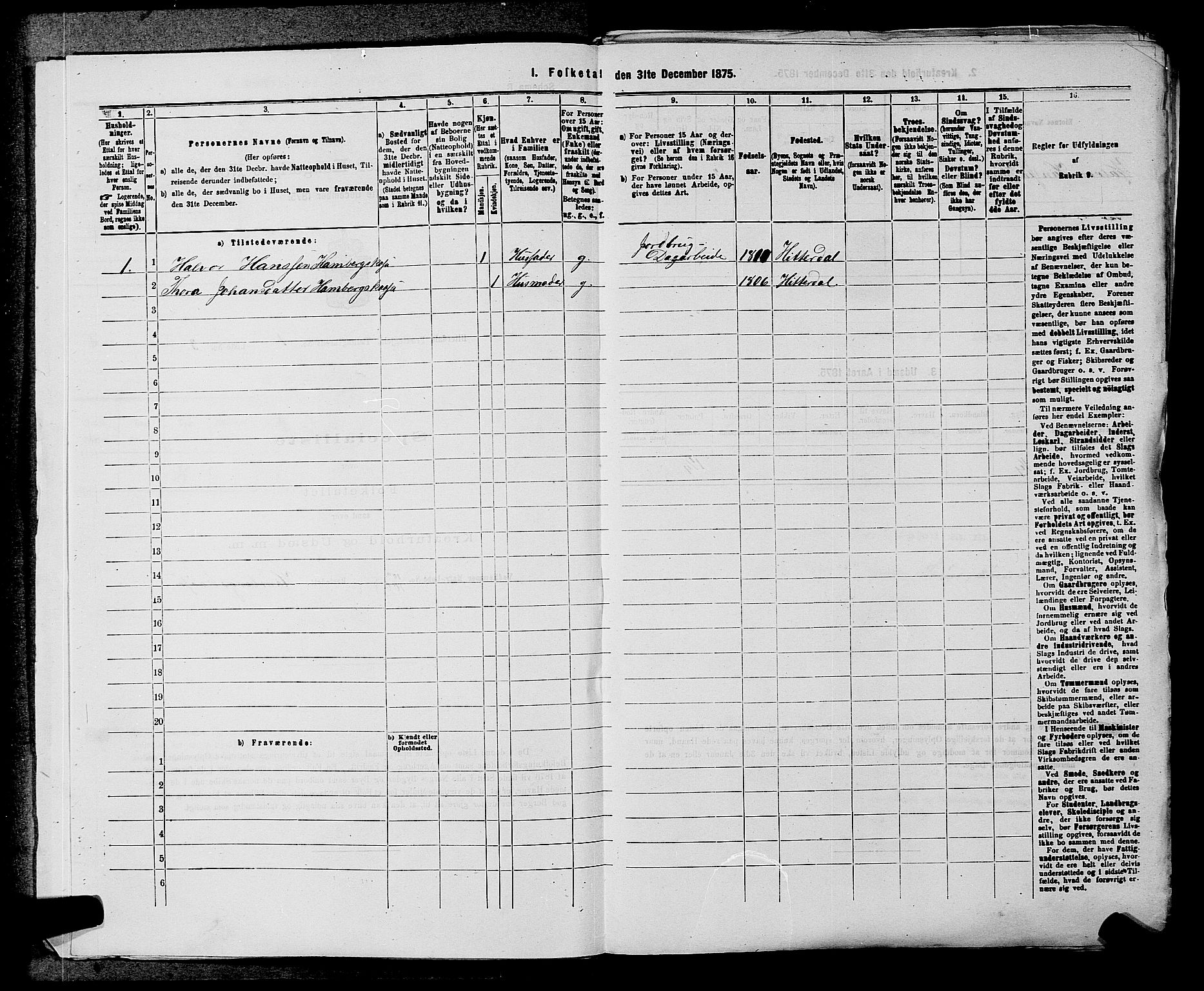 SAKO, 1875 census for 0823P Heddal, 1875, p. 44