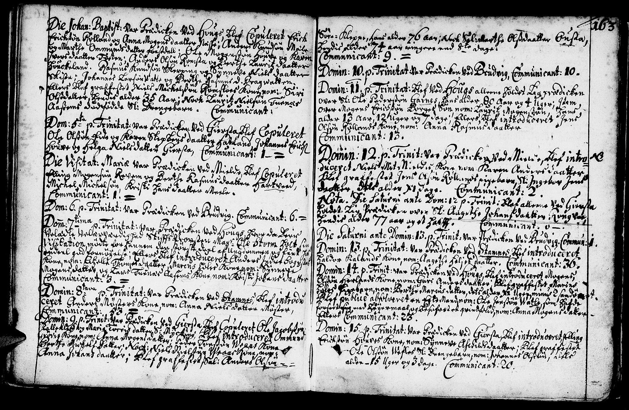 Haus sokneprestembete, SAB/A-75601/H/Haa: Parish register (official) no. A 1, 1691-1712, p. 163