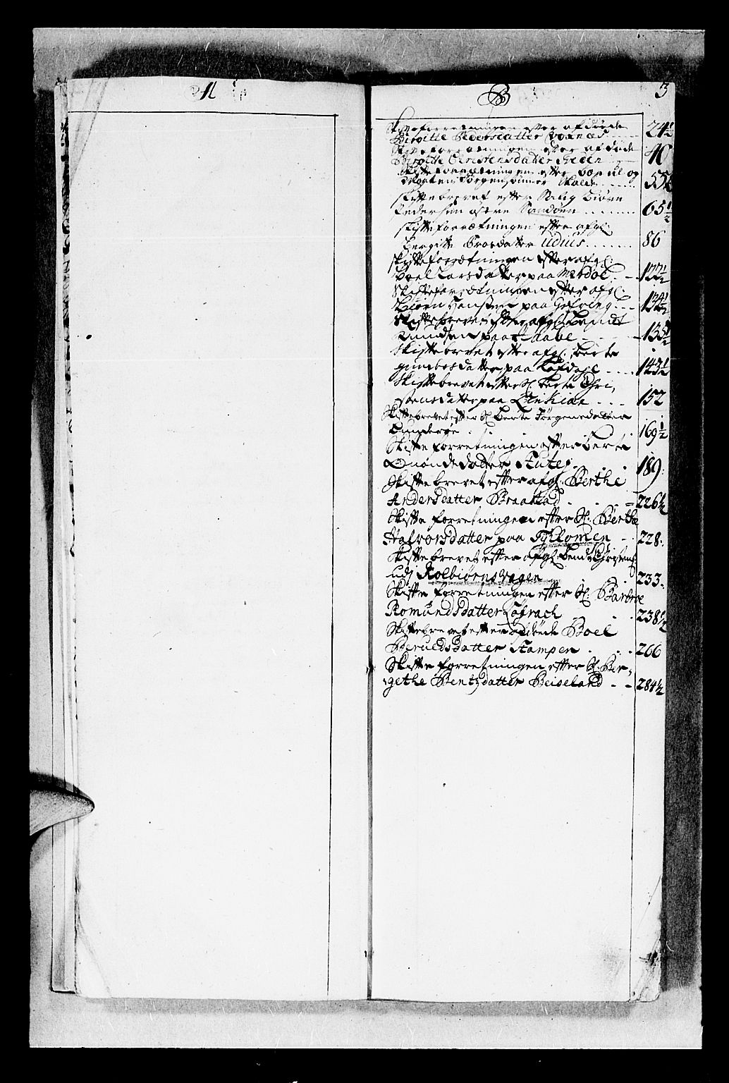 Nedenes sorenskriveri før 1824, AV/SAK-1221-0007/H/Hc/L0007: Skifteprotokoll med register nr 7, 1714-1720, p. 2b-3a