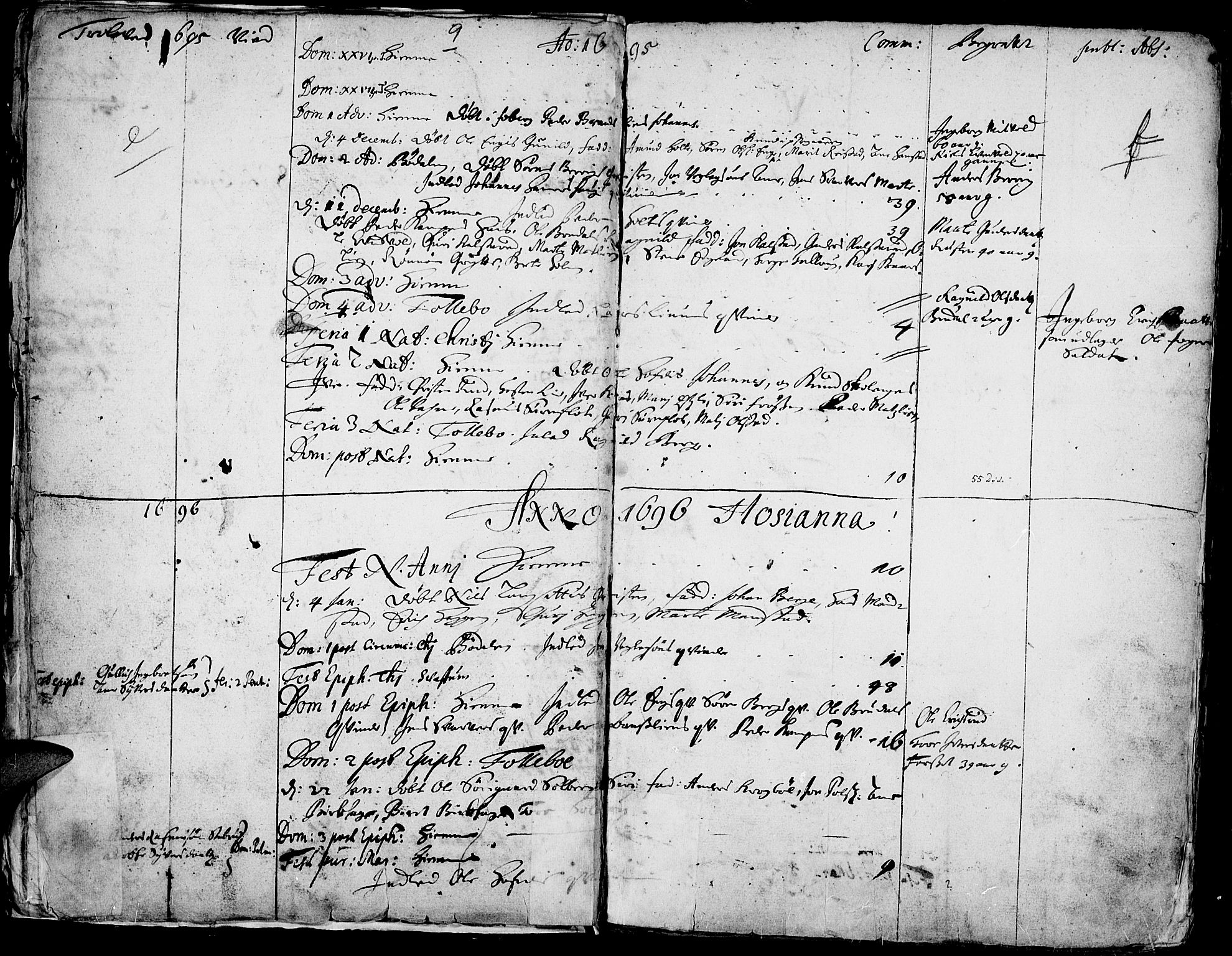 Gausdal prestekontor, SAH/PREST-090/H/Ha/Haa/L0001: Parish register (official) no. 1, 1693-1728, p. 9