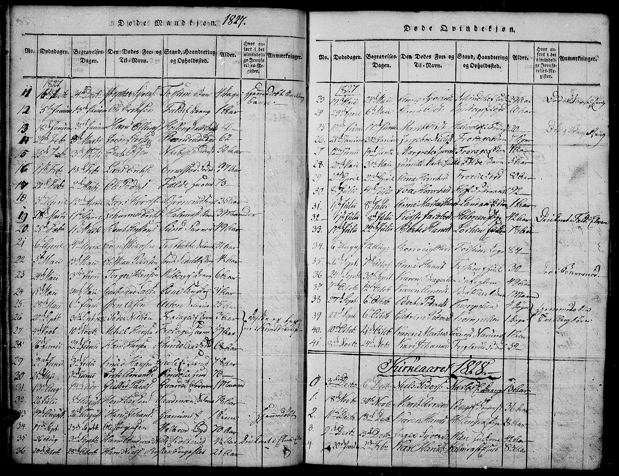 Land prestekontor, SAH/PREST-120/H/Ha/Hab/L0001: Parish register (copy) no. 1, 1814-1833, p. 120b