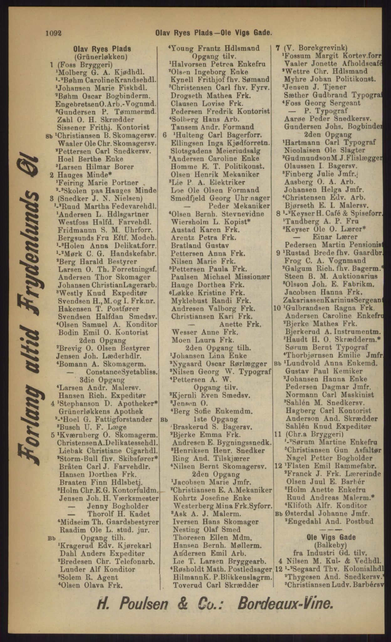 Kristiania/Oslo adressebok, PUBL/-, 1903, p. 1092