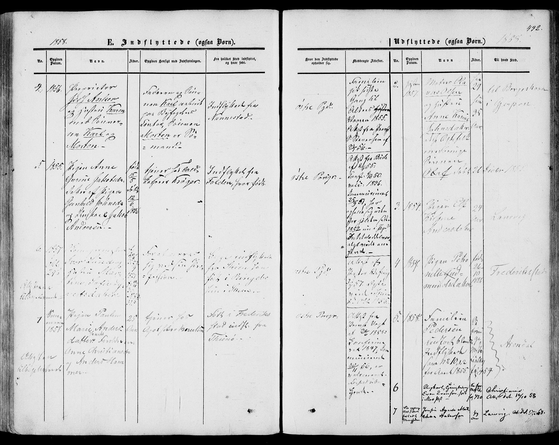 Porsgrunn kirkebøker , SAKO/A-104/F/Fa/L0007: Parish register (official) no. 7, 1858-1877, p. 432