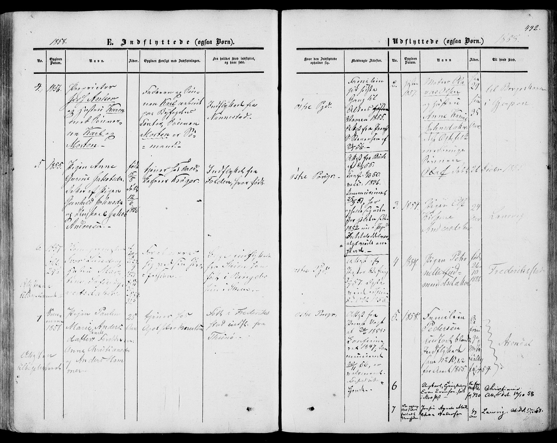 Porsgrunn kirkebøker , AV/SAKO-A-104/F/Fa/L0007: Parish register (official) no. 7, 1858-1877, p. 432