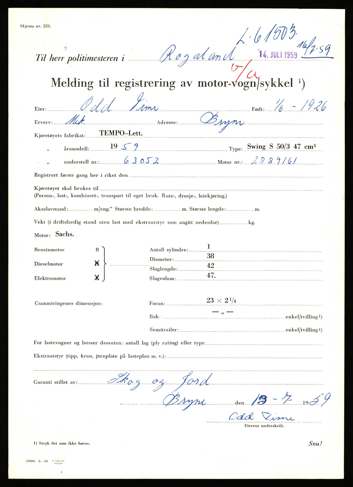 Stavanger trafikkstasjon, AV/SAST-A-101942/0/F/L0061: L-61300 - L-61999, 1930-1971, p. 691