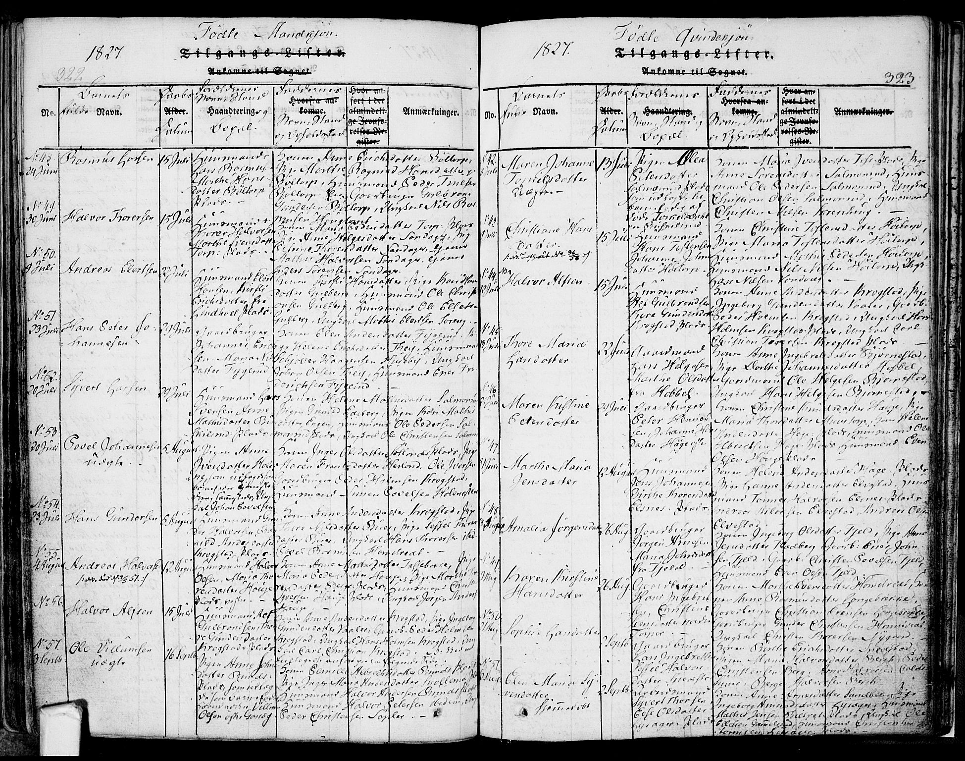 Eidsberg prestekontor Kirkebøker, AV/SAO-A-10905/F/Fa/L0007: Parish register (official) no. I 7, 1814-1832, p. 323