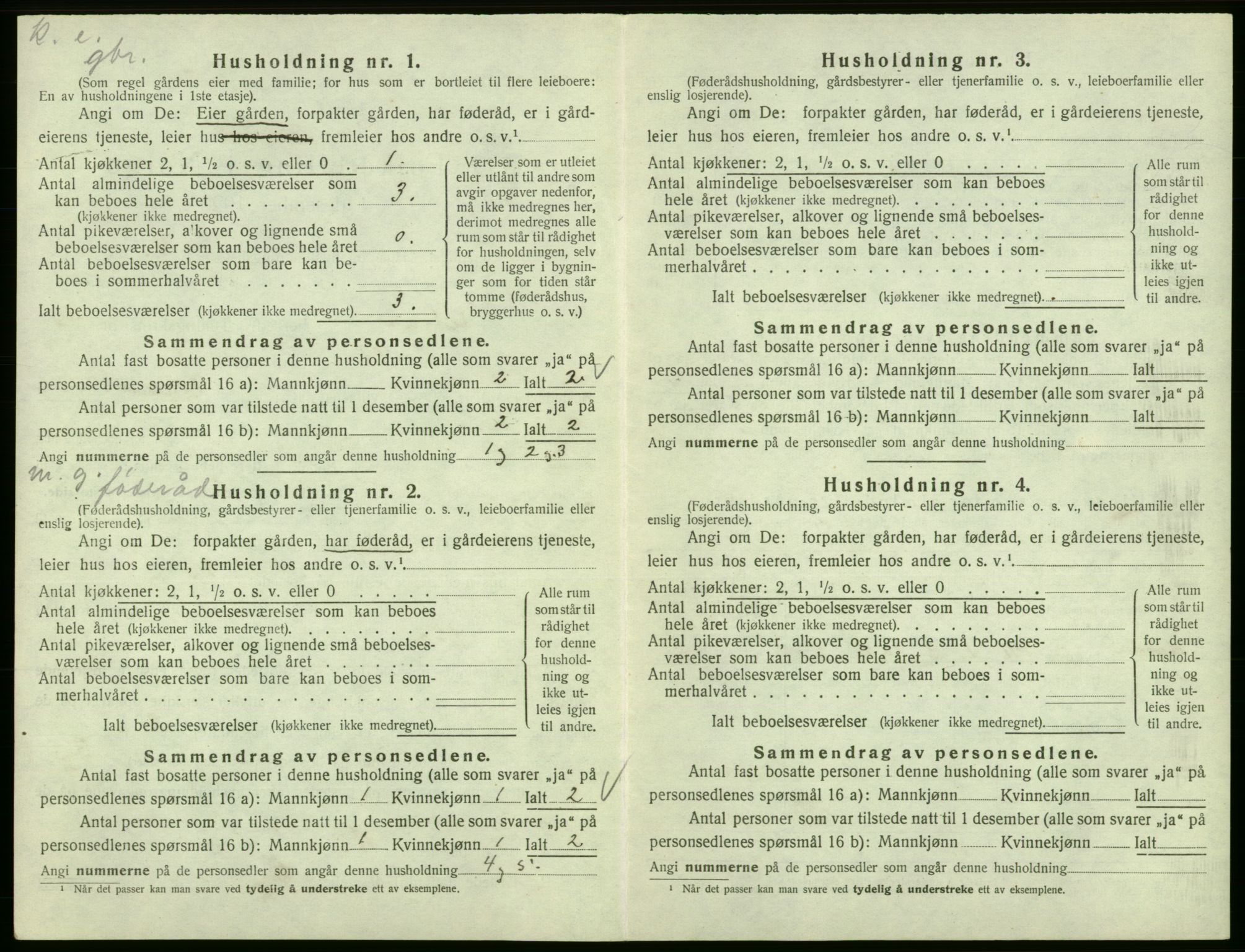 SAB, 1920 census for Fitjar, 1920, p. 268