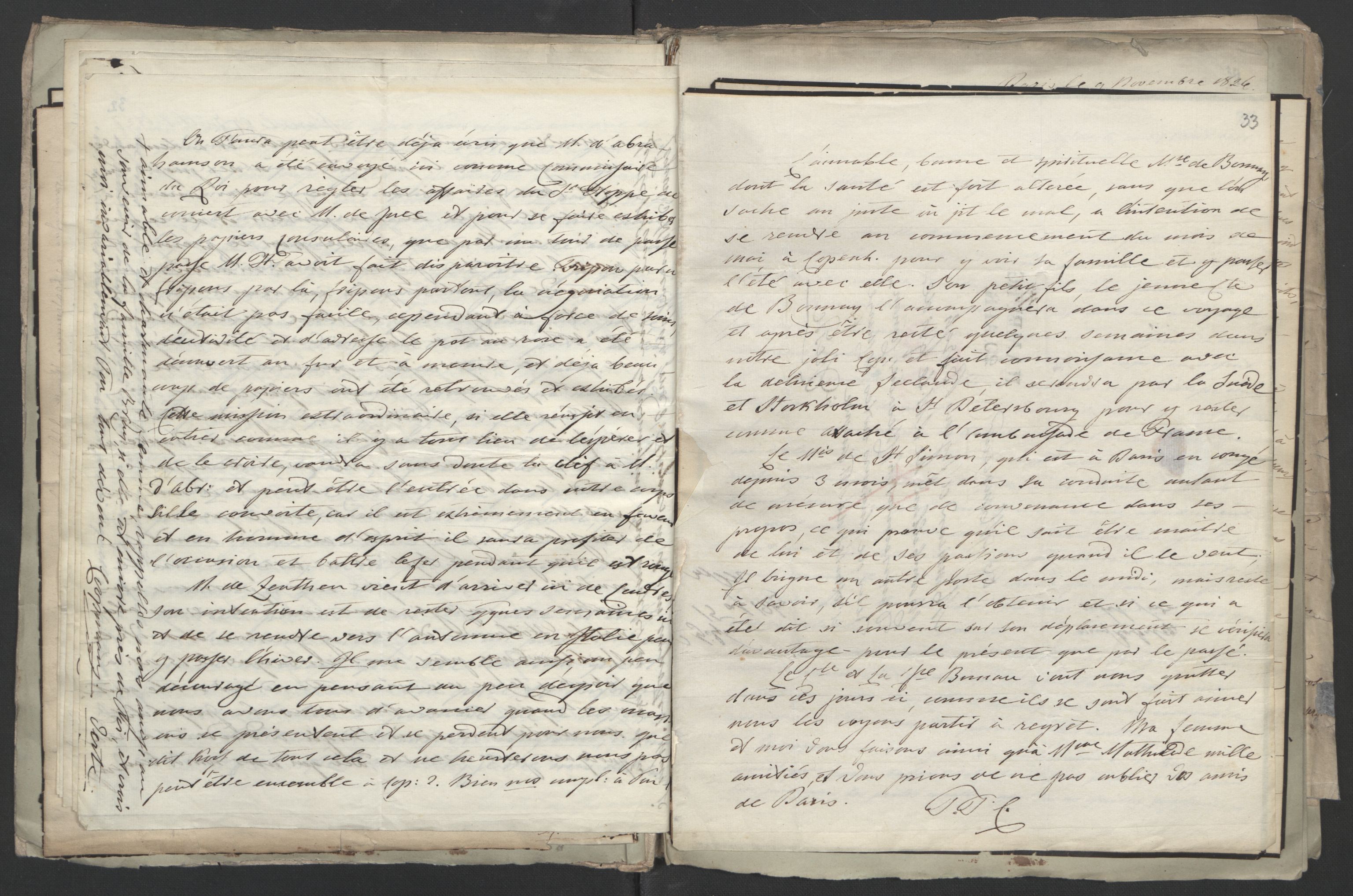 Faye, Andreas, AV/RA-PA-0015/F/Fh/L0026/0006: -- / Breve til Irgens-Bergh fra charge d'affaires de Coopmans i Paris, Vogt, Koss m.fl., p. 36