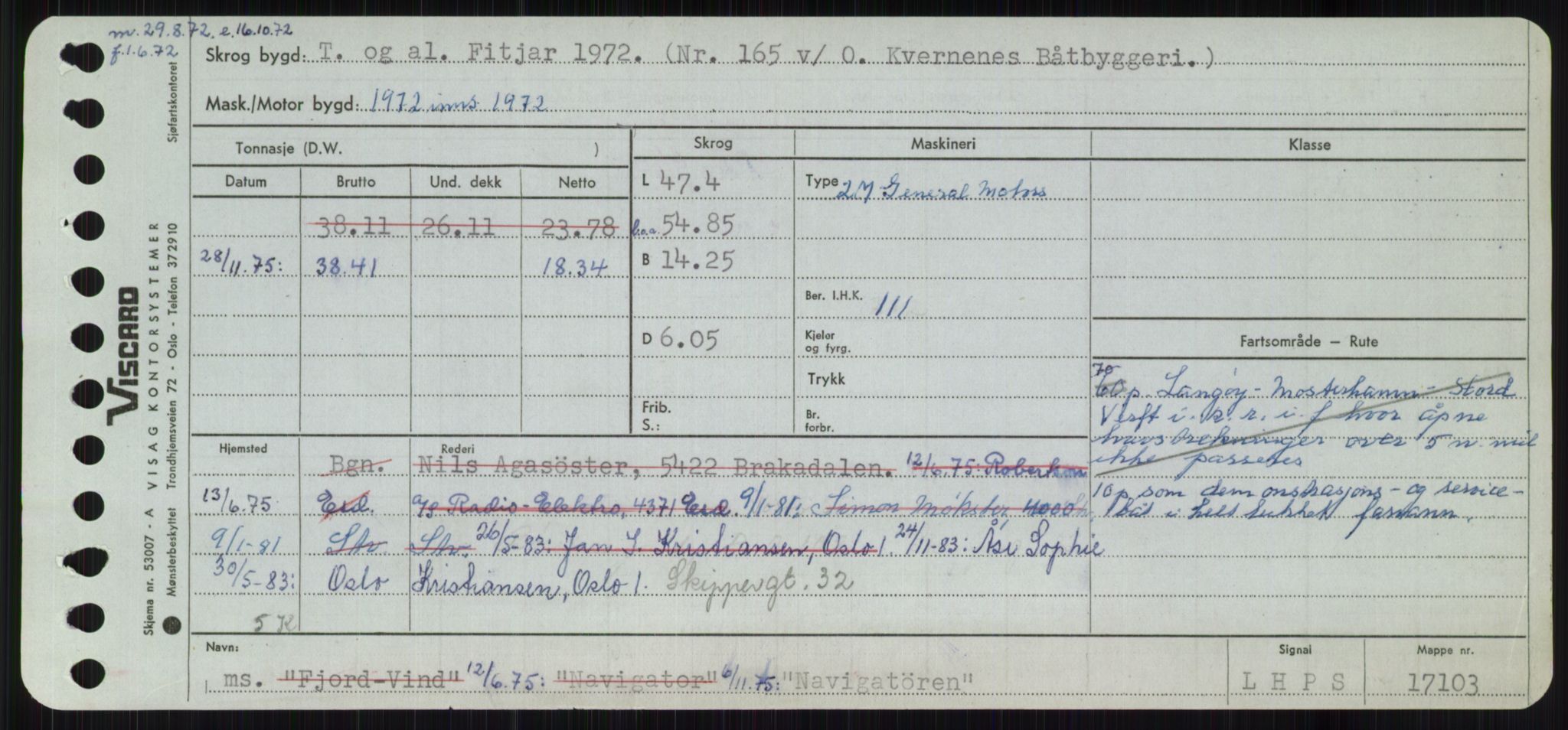 Sjøfartsdirektoratet med forløpere, Skipsmålingen, AV/RA-S-1627/H/Ha/L0004/0001: Fartøy, Mas-R / Fartøy, Mas-Odd, p. 425